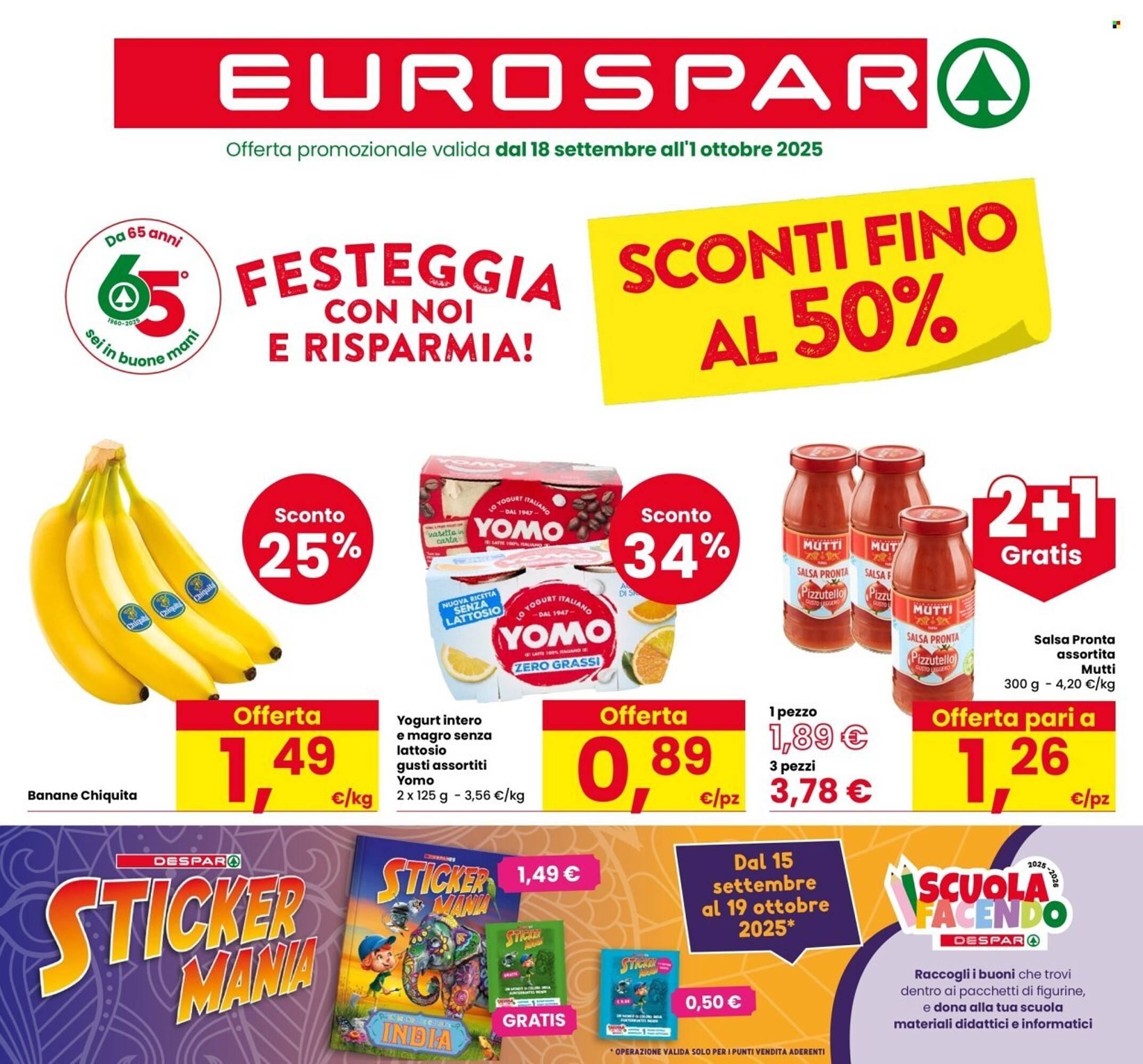 Volantino Eurospar (2025-09-18 - 2025-10-01)