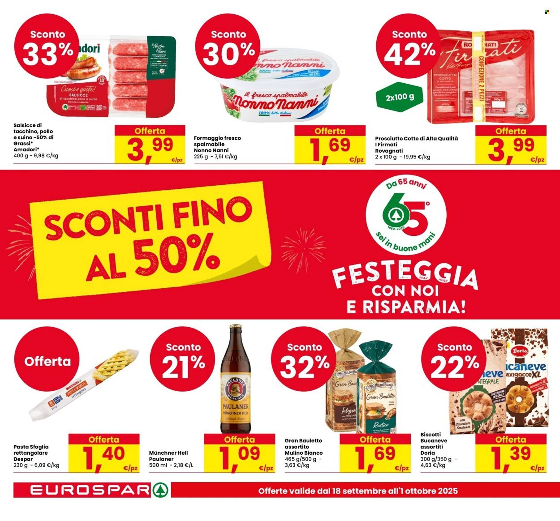 Volantino Eurospar (2025-09-18 - 2025-10-01)