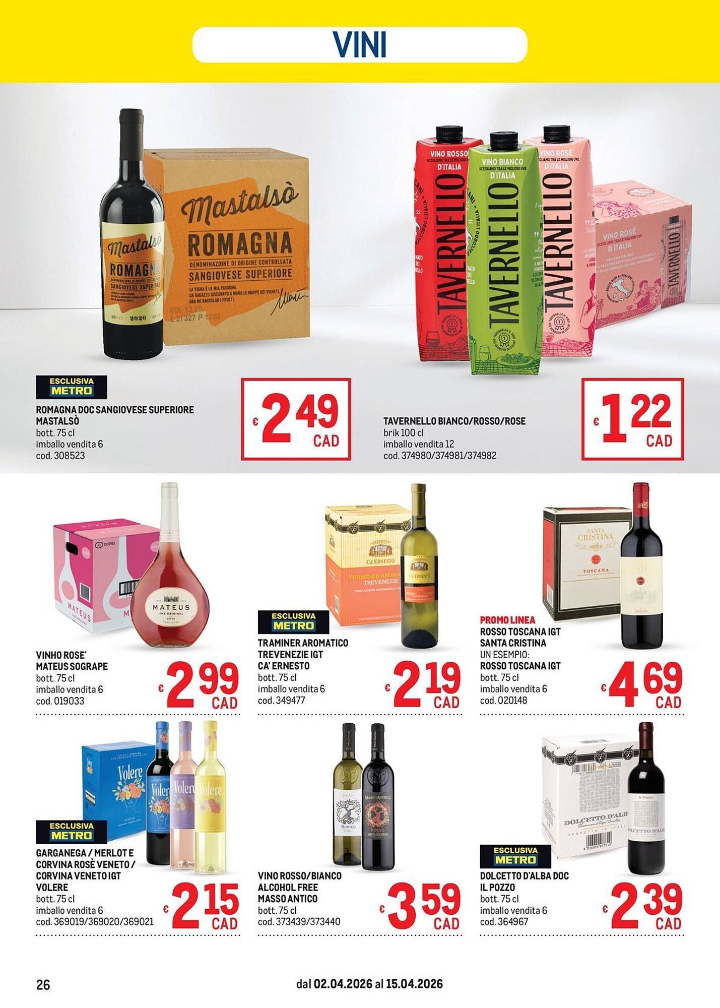 Volantino Metro (2026-04-02 - 2026-04-15)