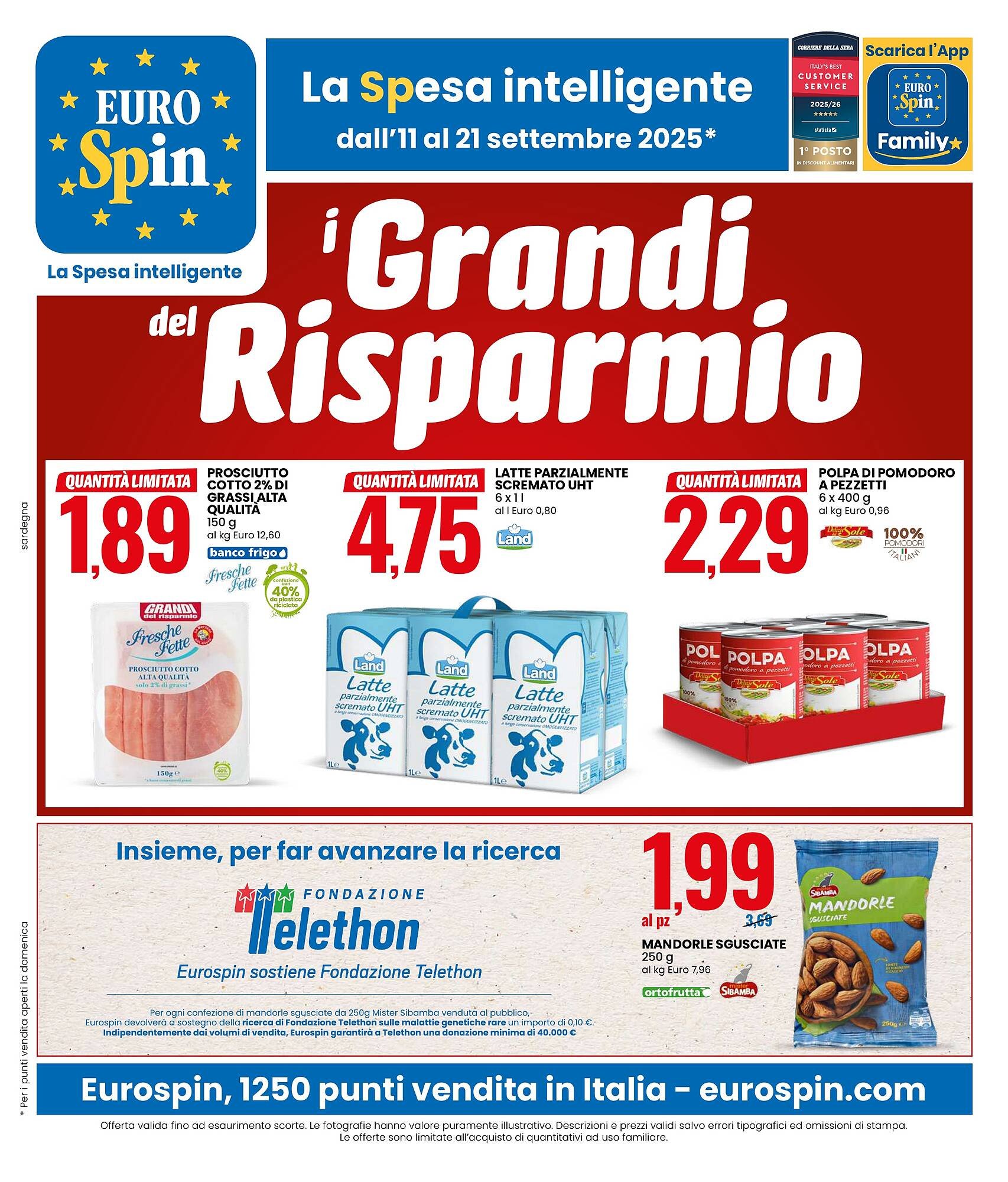 Volantino Eurospin (2025-09-11 - 2025-09-21)