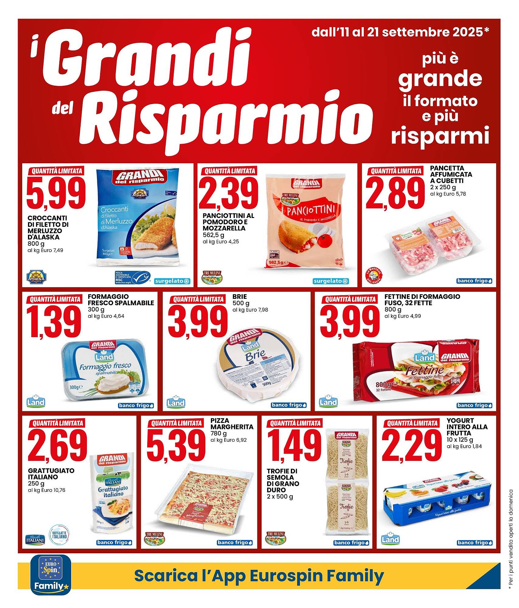 Volantino Eurospin (2025-09-11 - 2025-09-21)
