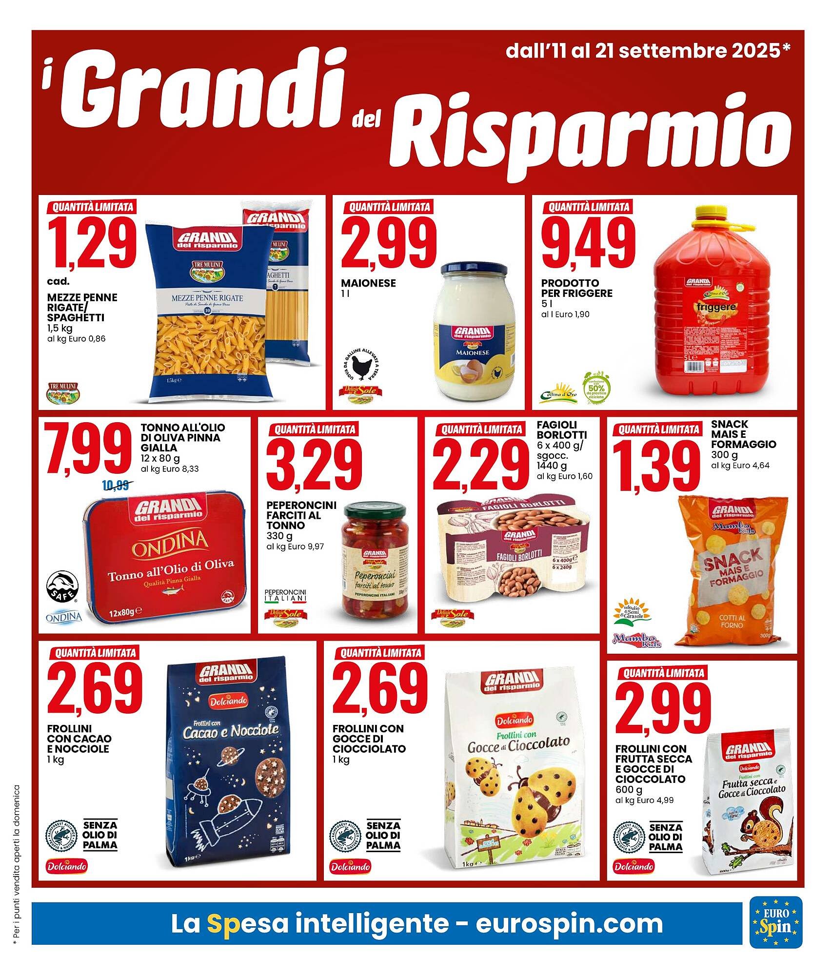 Volantino Eurospin (2025-09-11 - 2025-09-21)