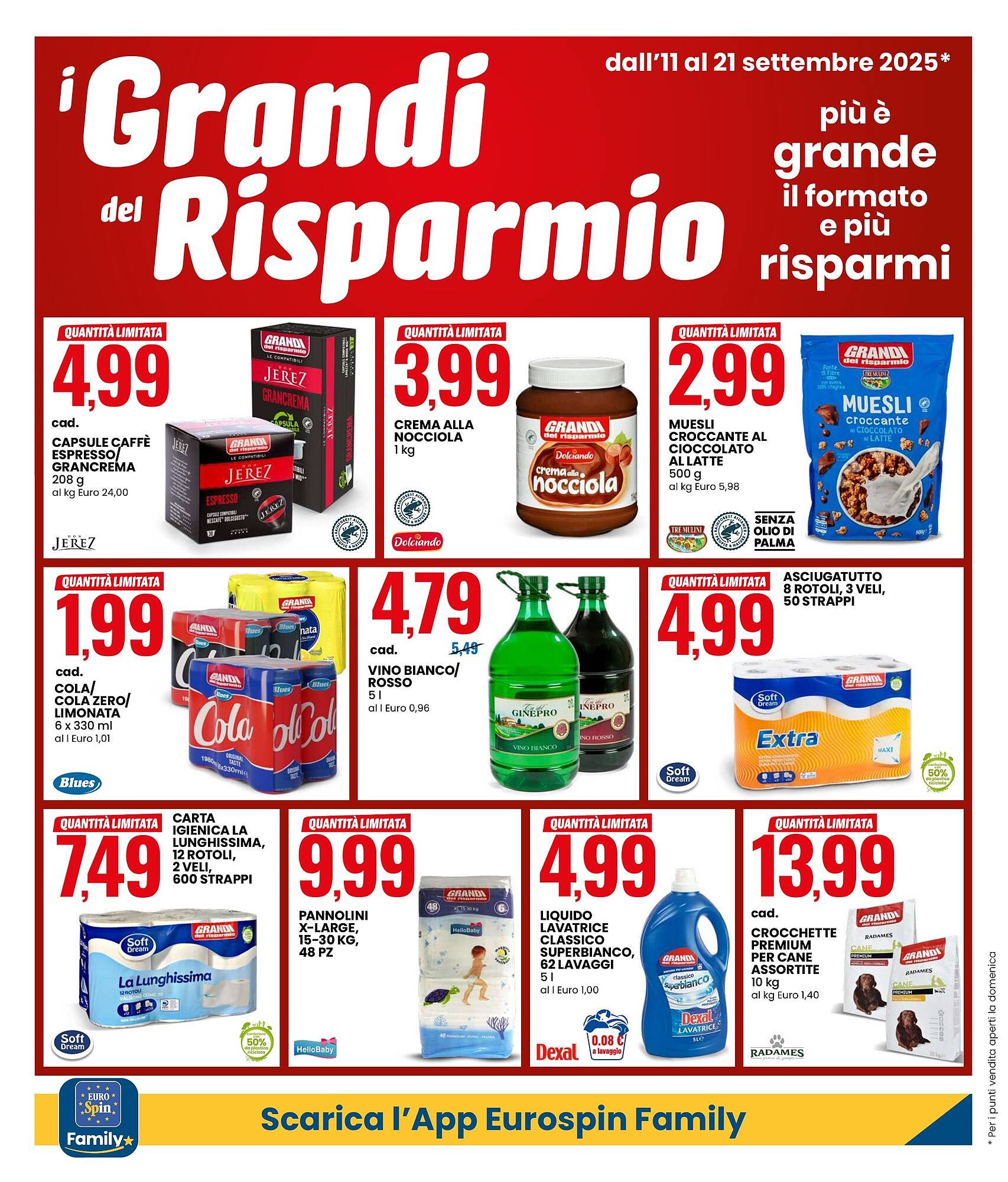 Volantino Eurospin (2025-09-11 - 2025-09-21)