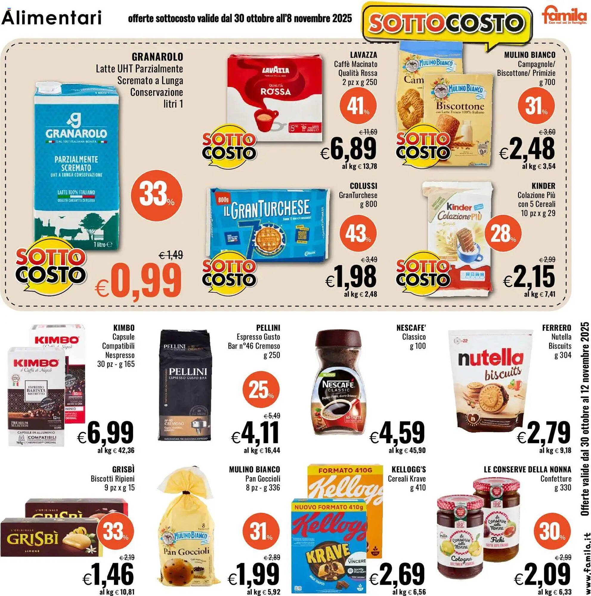 Volantino Famila (2025-10-30 - 2025-11-12)