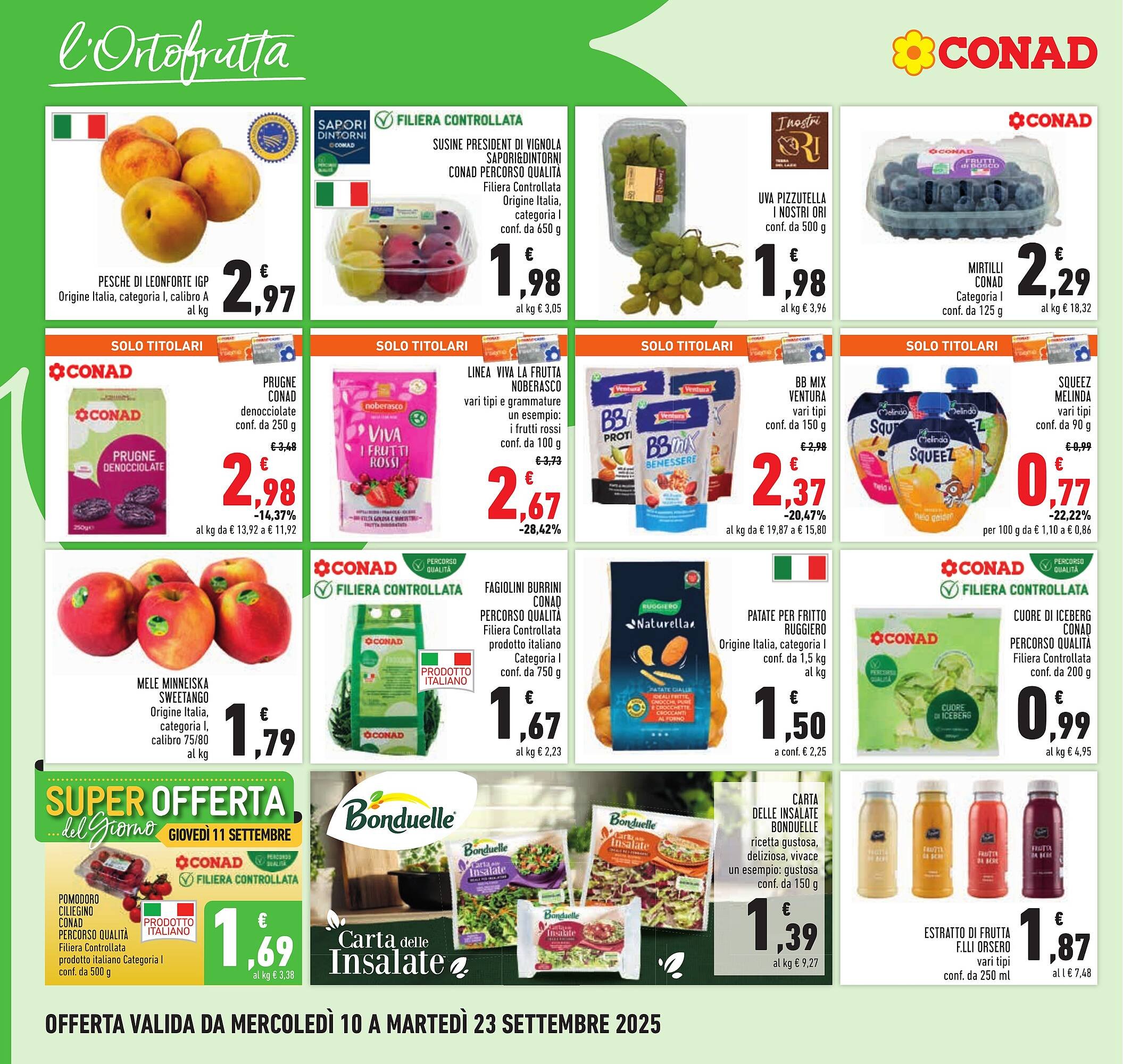 Volantino Conad (2025-09-10 - 2025-09-23)