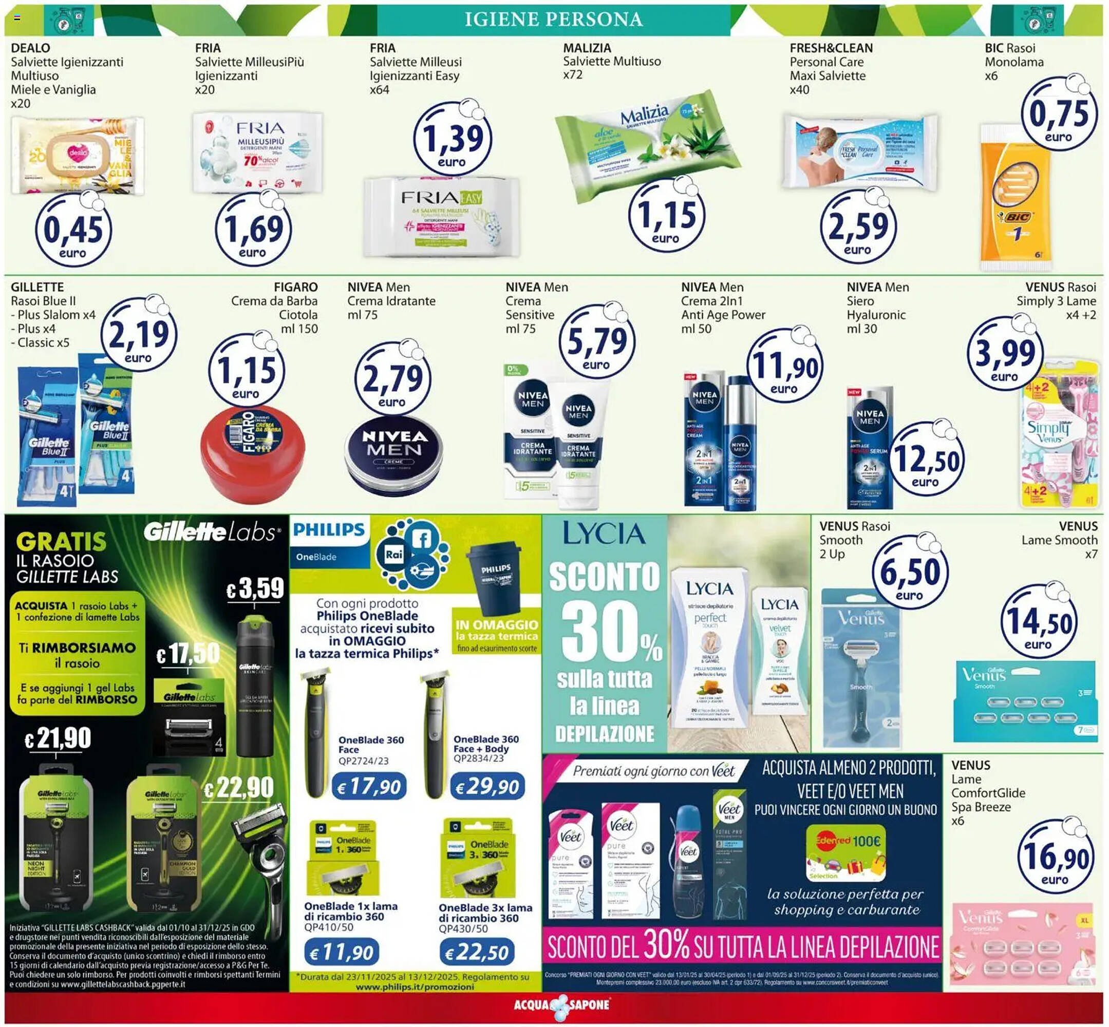 Volantino Acqua &amp; Sapone (2025-12-01 - 2025-12-14)