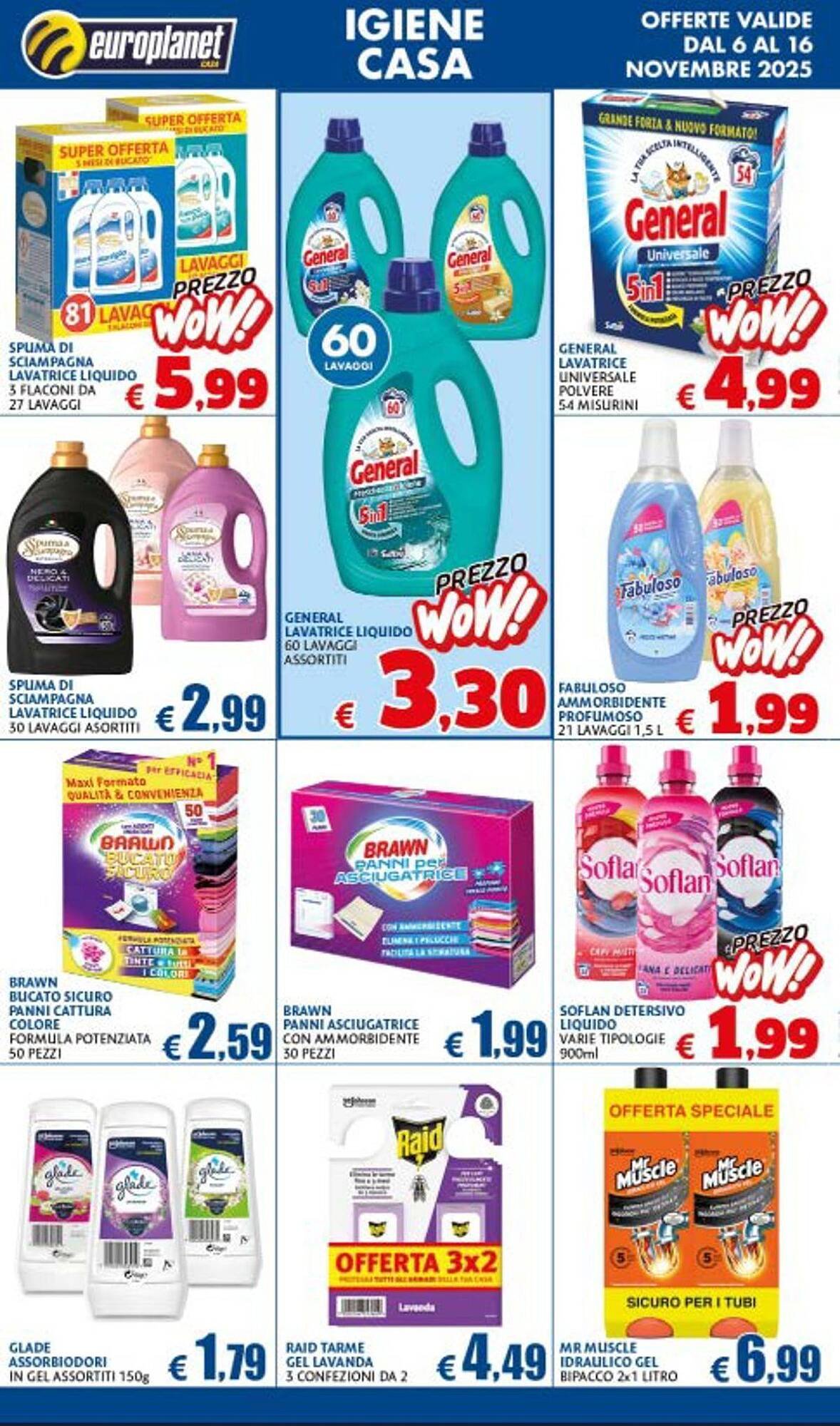 Volantino Europlanet Casa (2025-11-06 - 2025-11-16)
