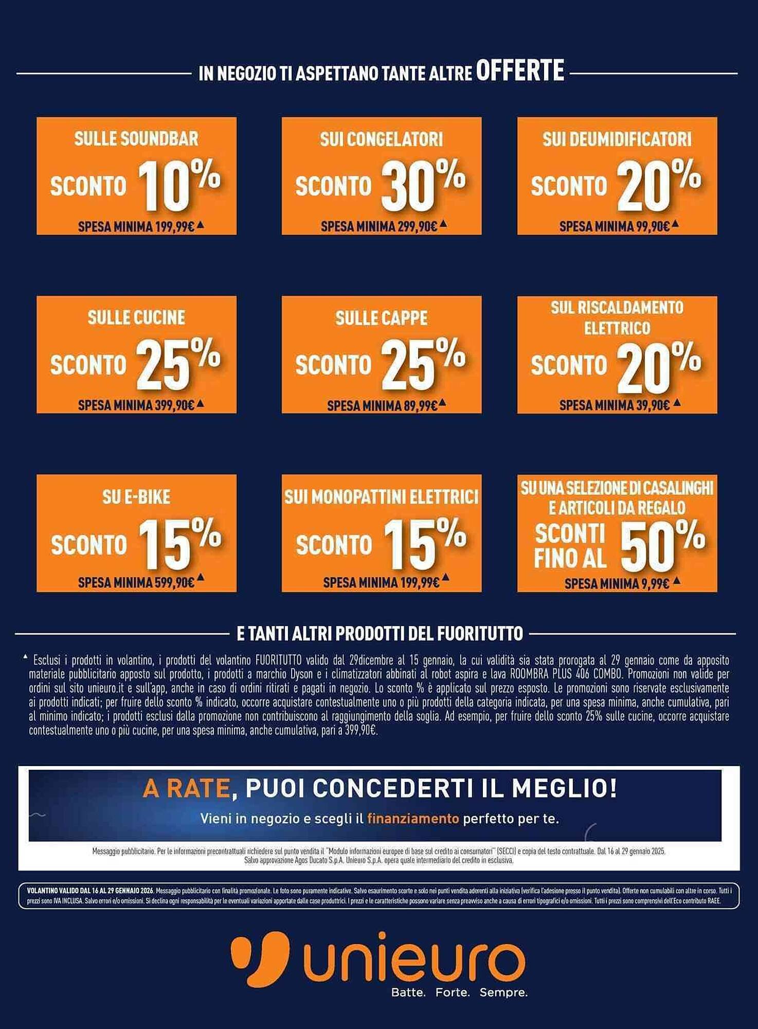 Volantino Unieuro (2026-01-16 - 2026-01-29)