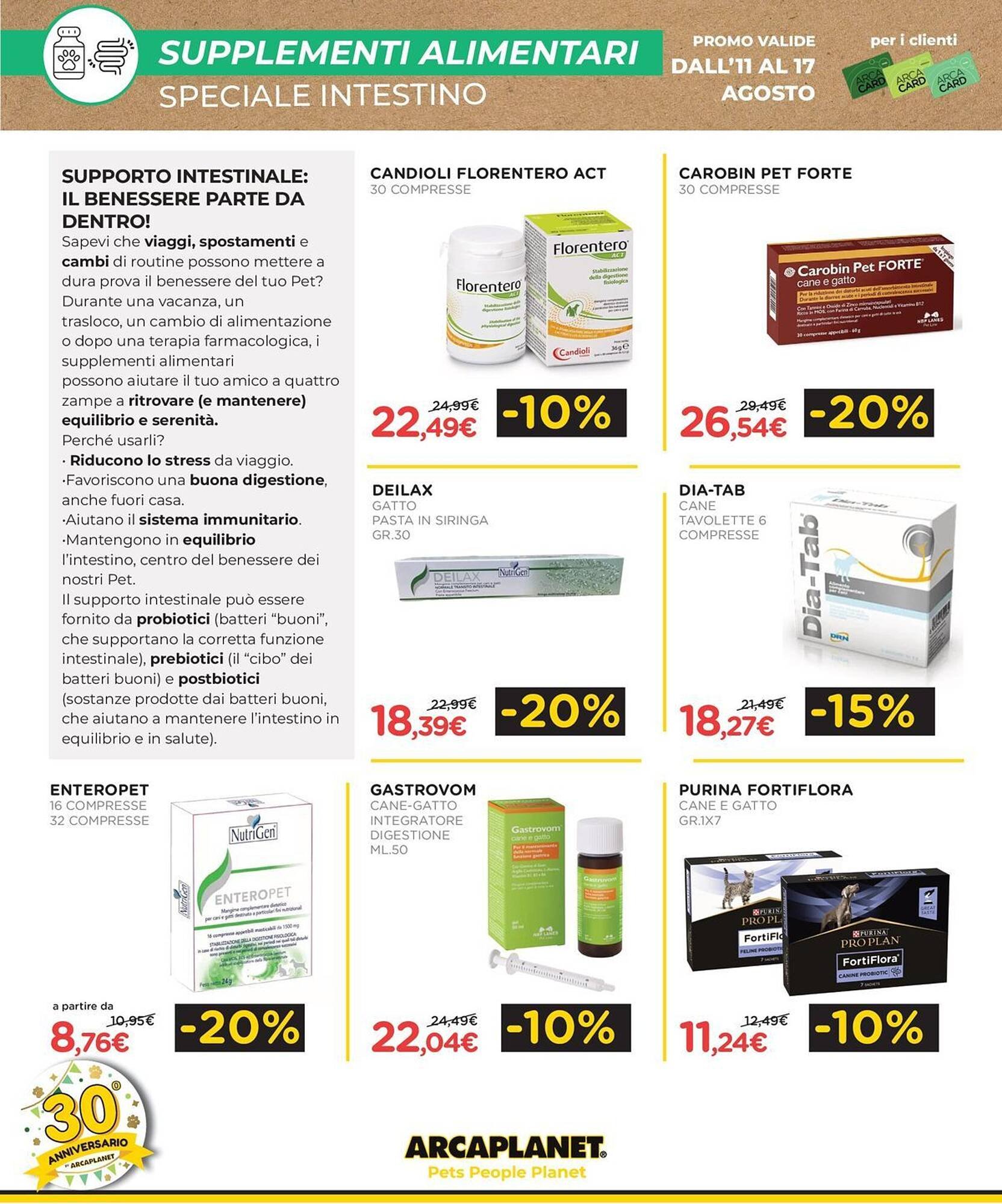 Volantino Arcaplanet (2025-08-11 - 2025-08-17)