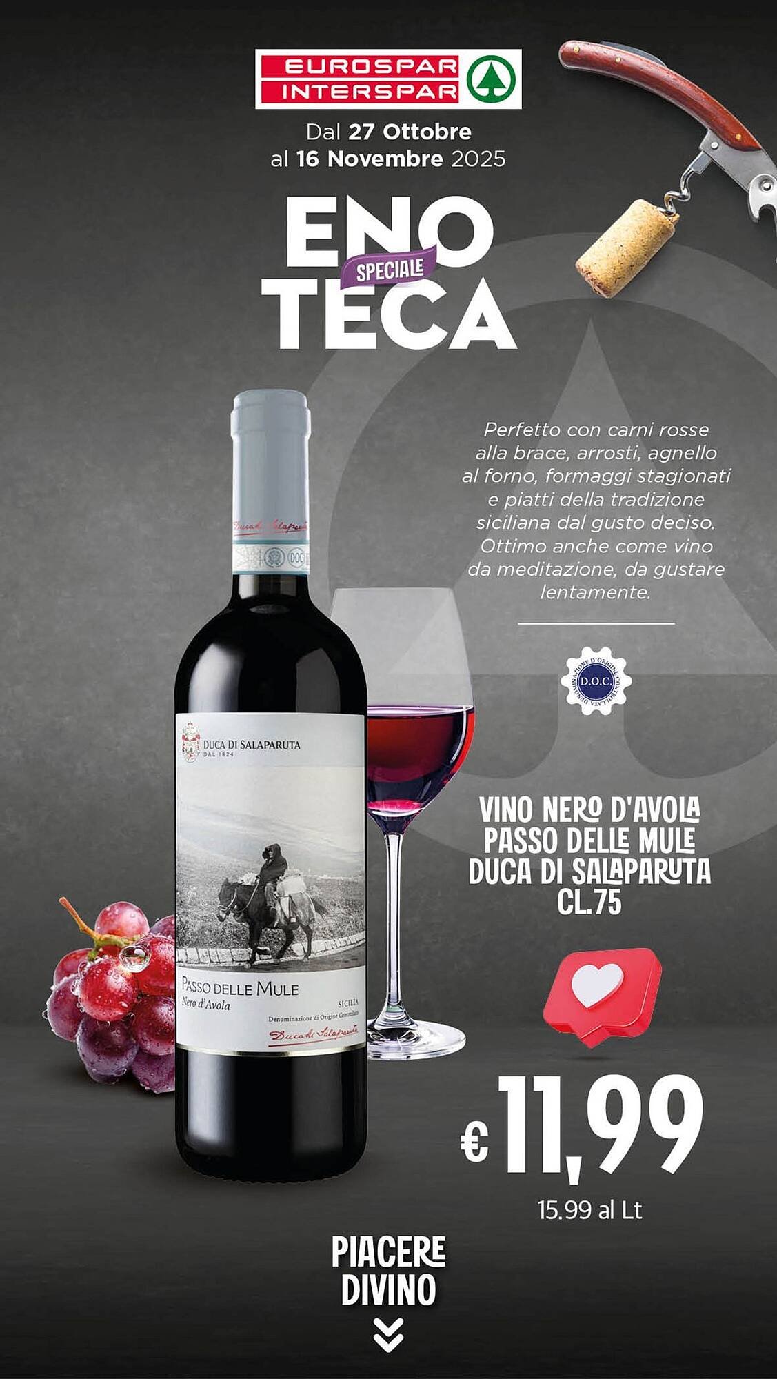 Volantino Eurospar (2025-10-27 - 2025-11-16)