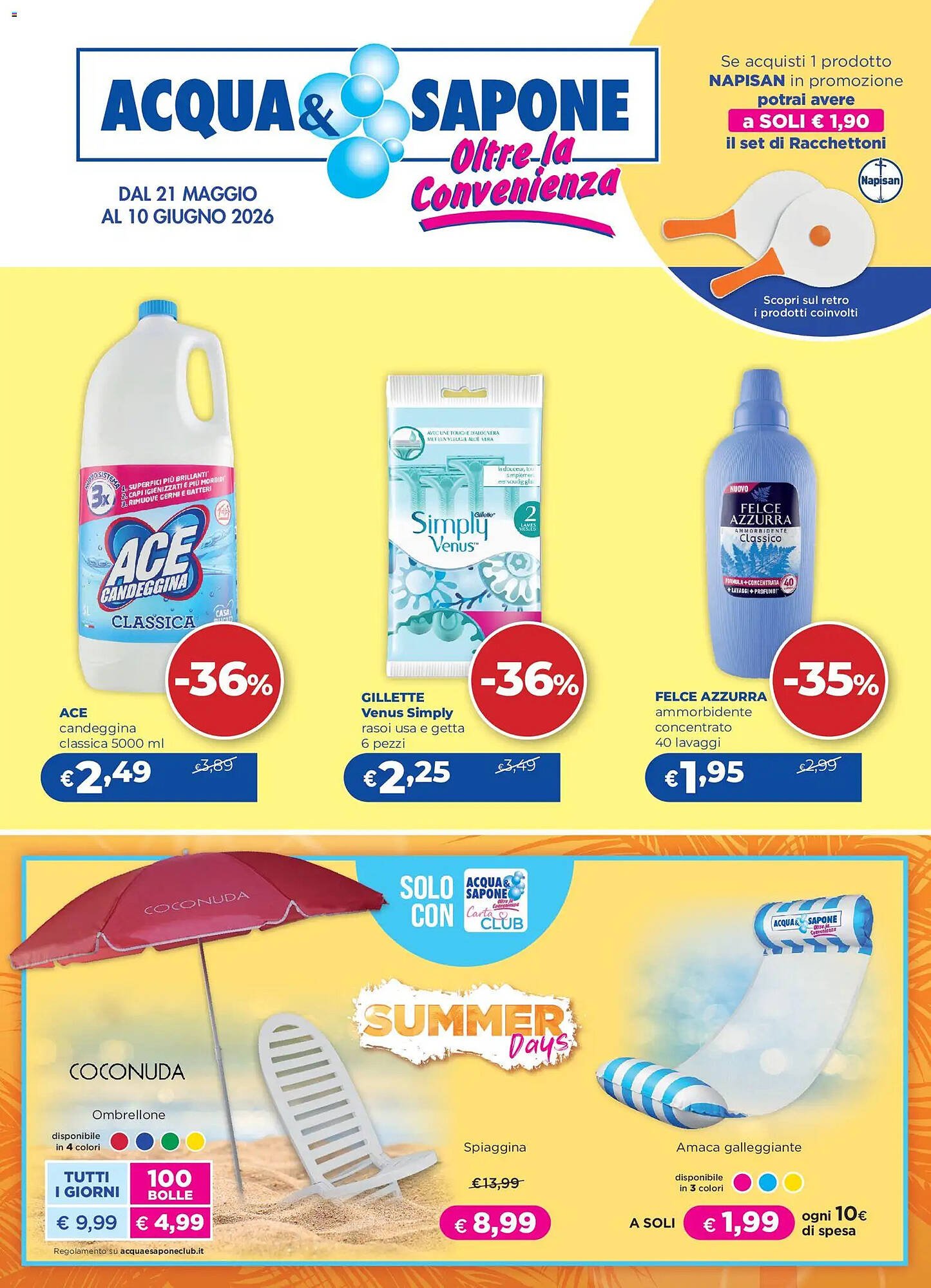 Volantino Acqua &amp; Sapone (2026-05-21 - 2026-06-10)