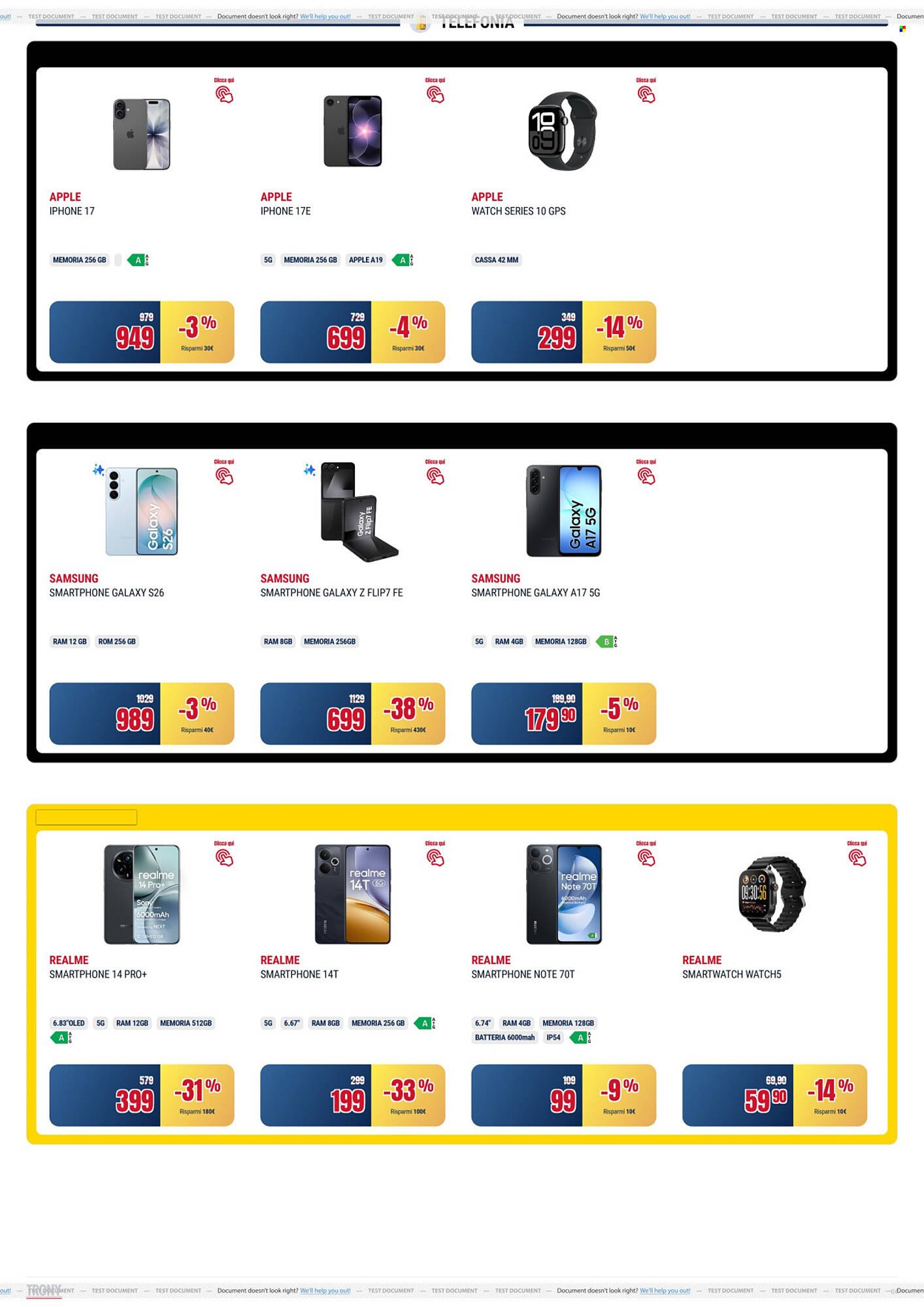 Volantino Trony (2026-04-16 - 2026-04-27)