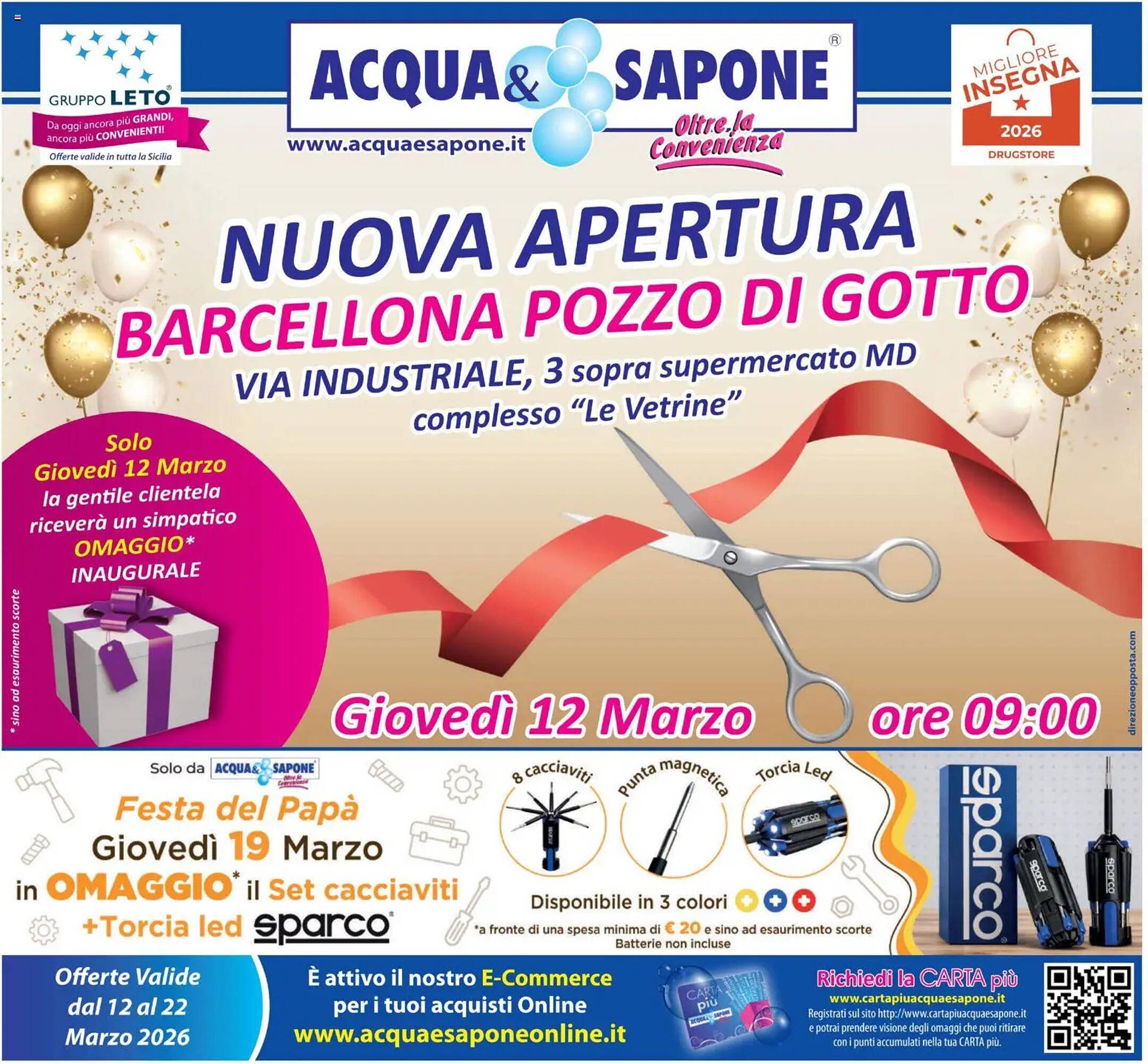 Volantino Acqua &amp; Sapone (2026-03-12 - 2026-03-22)