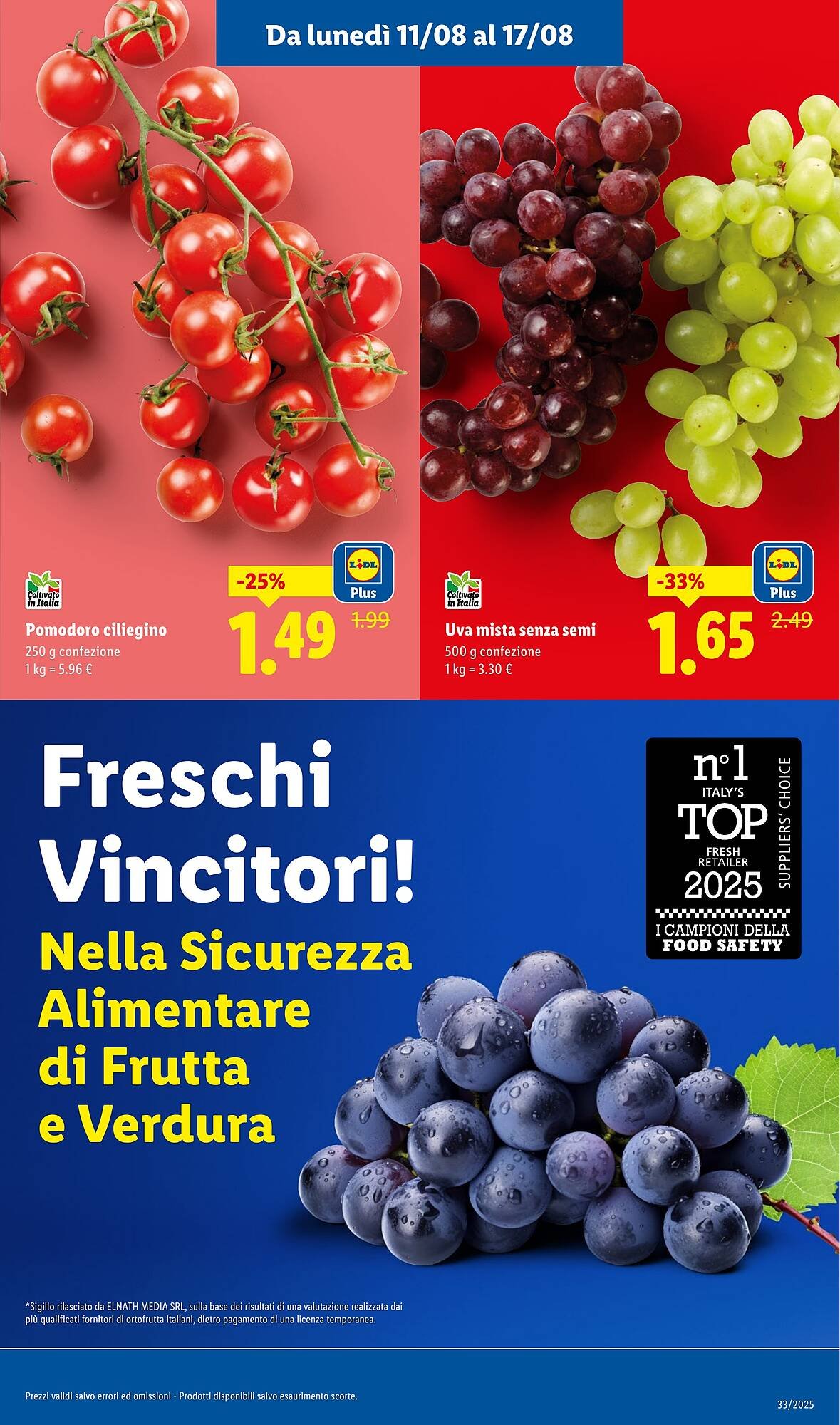 Volantino Lidl (2025-08-11 - 2025-08-17)