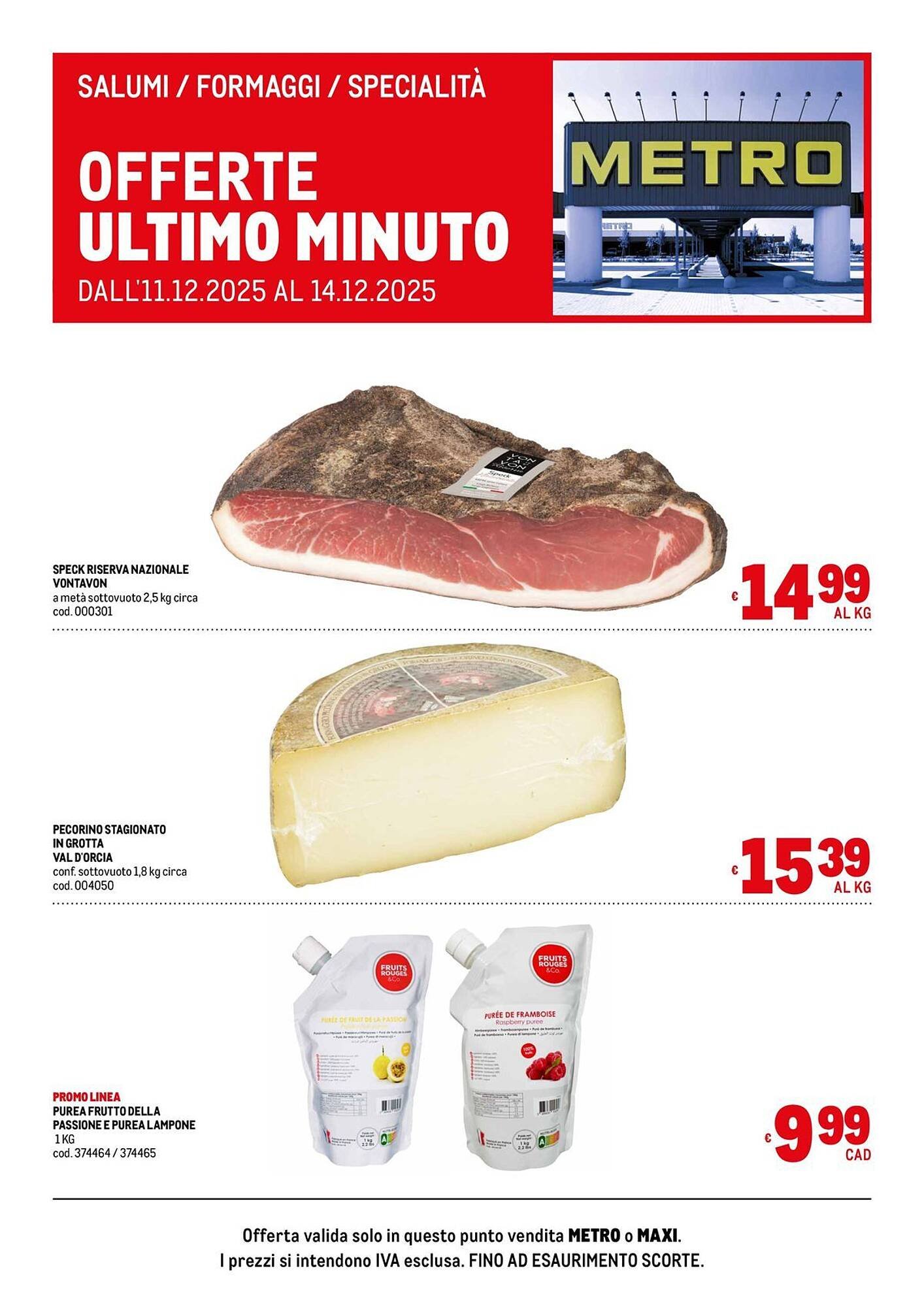 Volantino Metro (2025-12-11 - 2025-12-14)