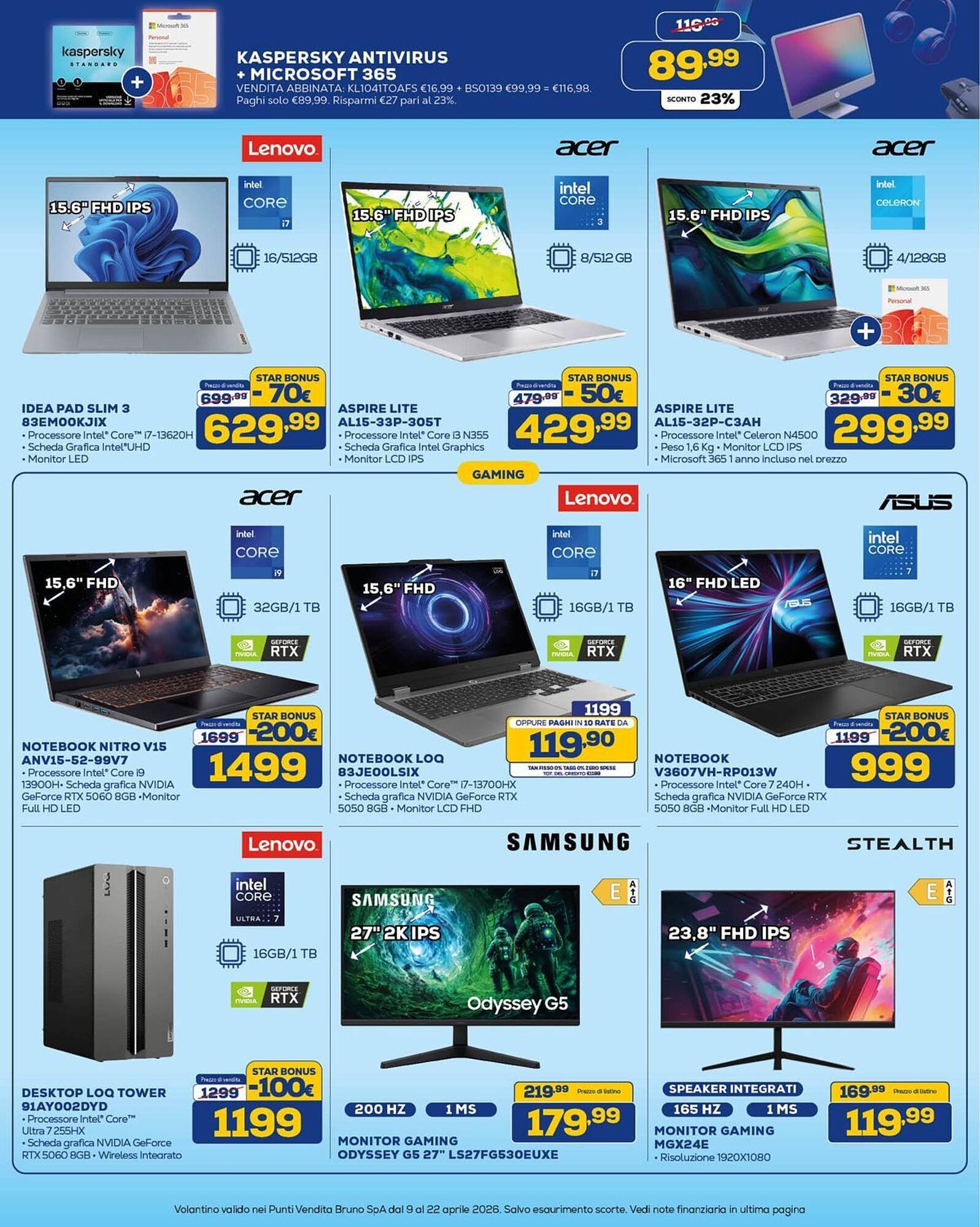 Volantino Euronics (2026-04-09 - 2026-04-22)