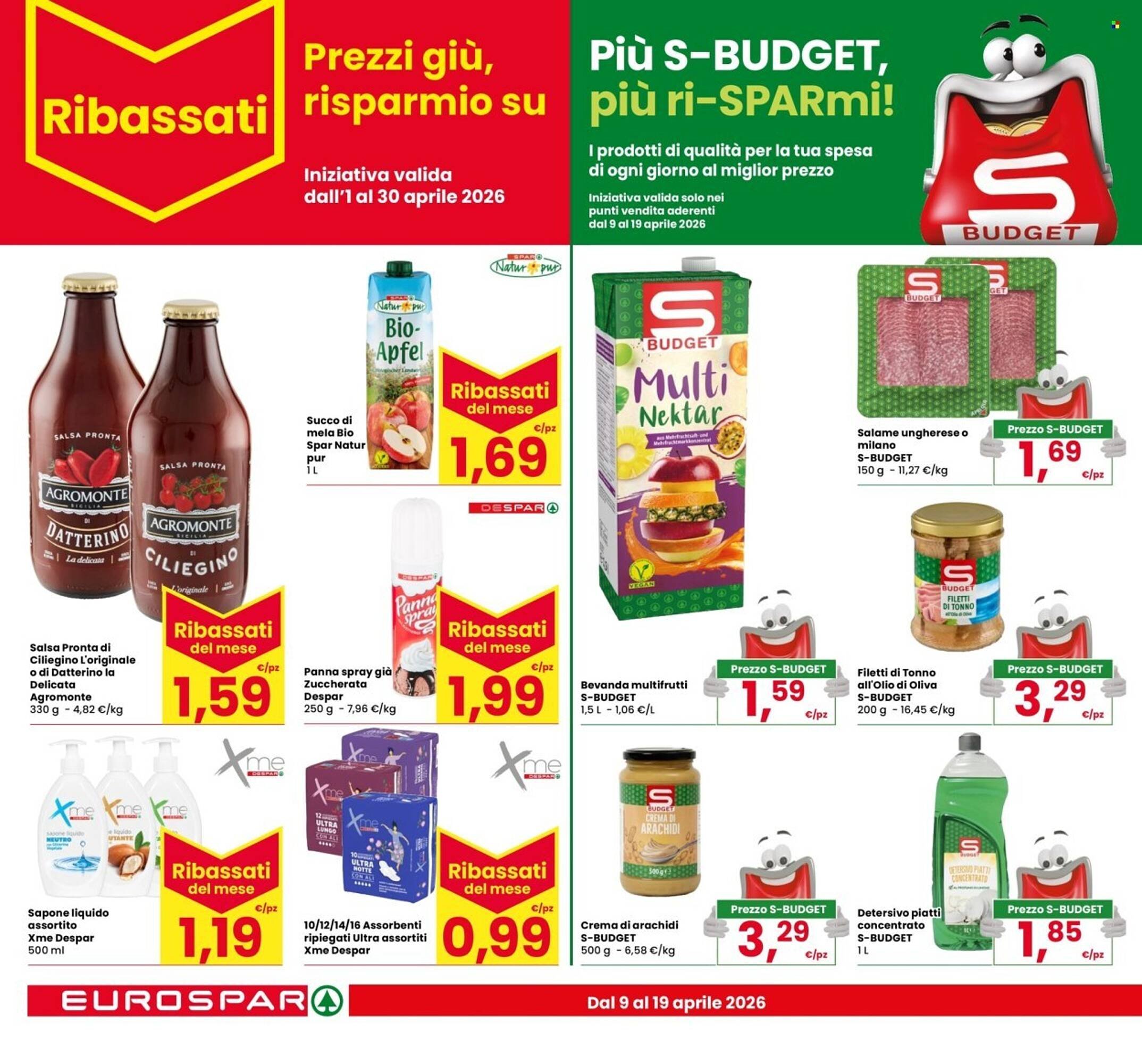 Volantino Eurospar (2026-04-09 - 2026-04-19)
