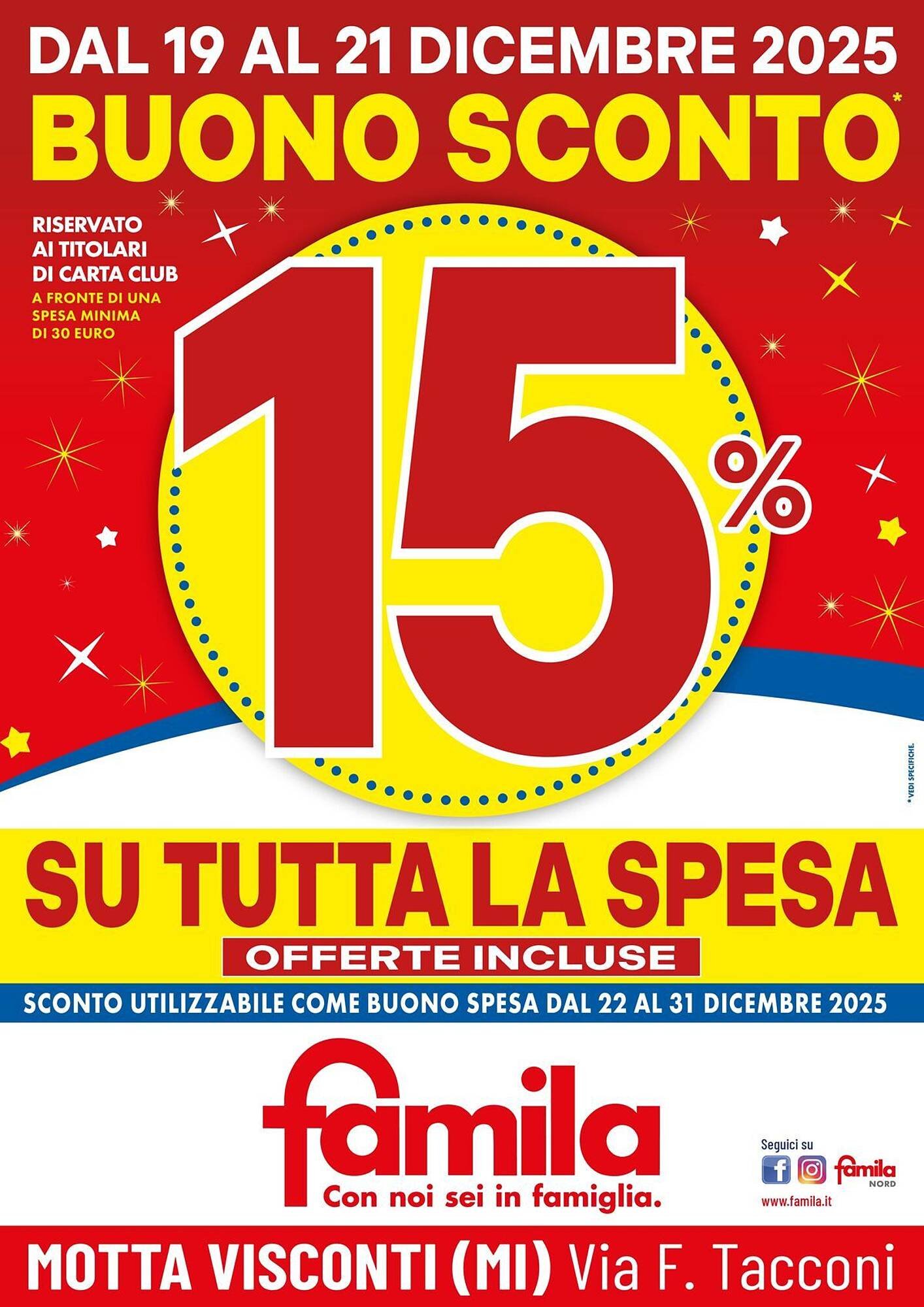 Volantino Famila (2025-12-19 - 2025-12-21)