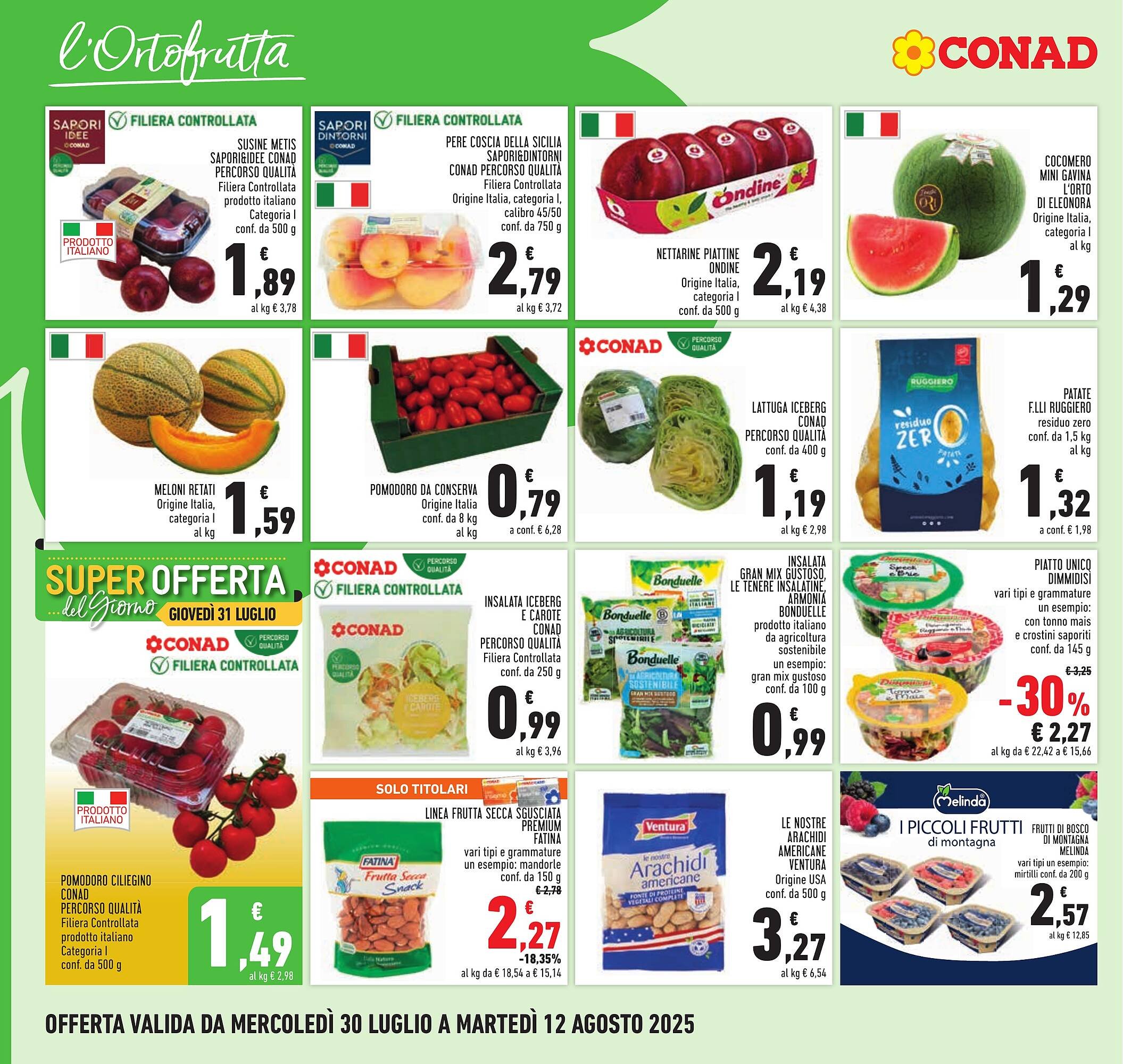 Volantino Conad (2025-07-30 - 2025-08-12)