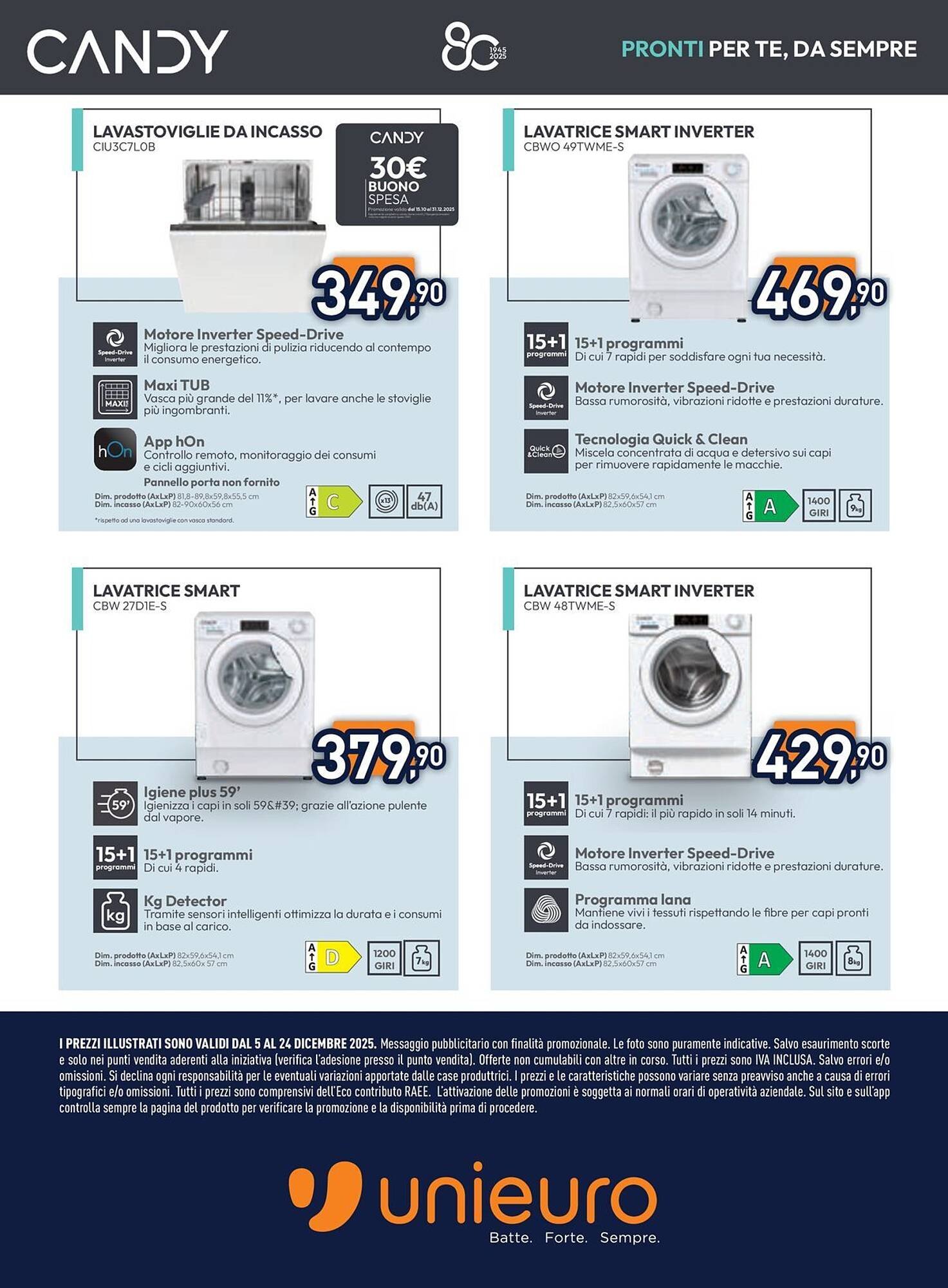 Volantino Unieuro (2025-12-05 - 2025-12-24)