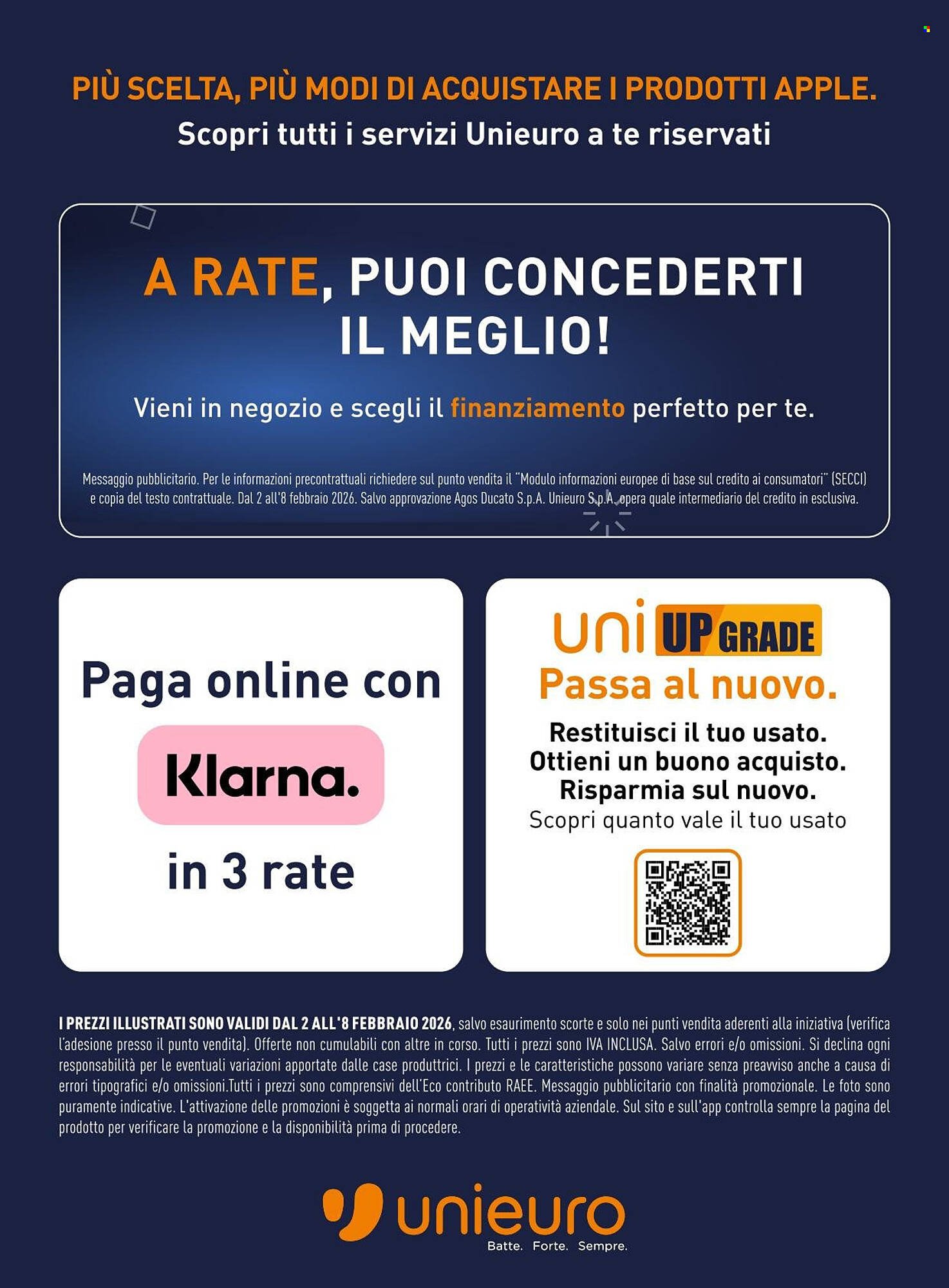 Volantino Unieuro (2026-02-02 - 2026-02-08)