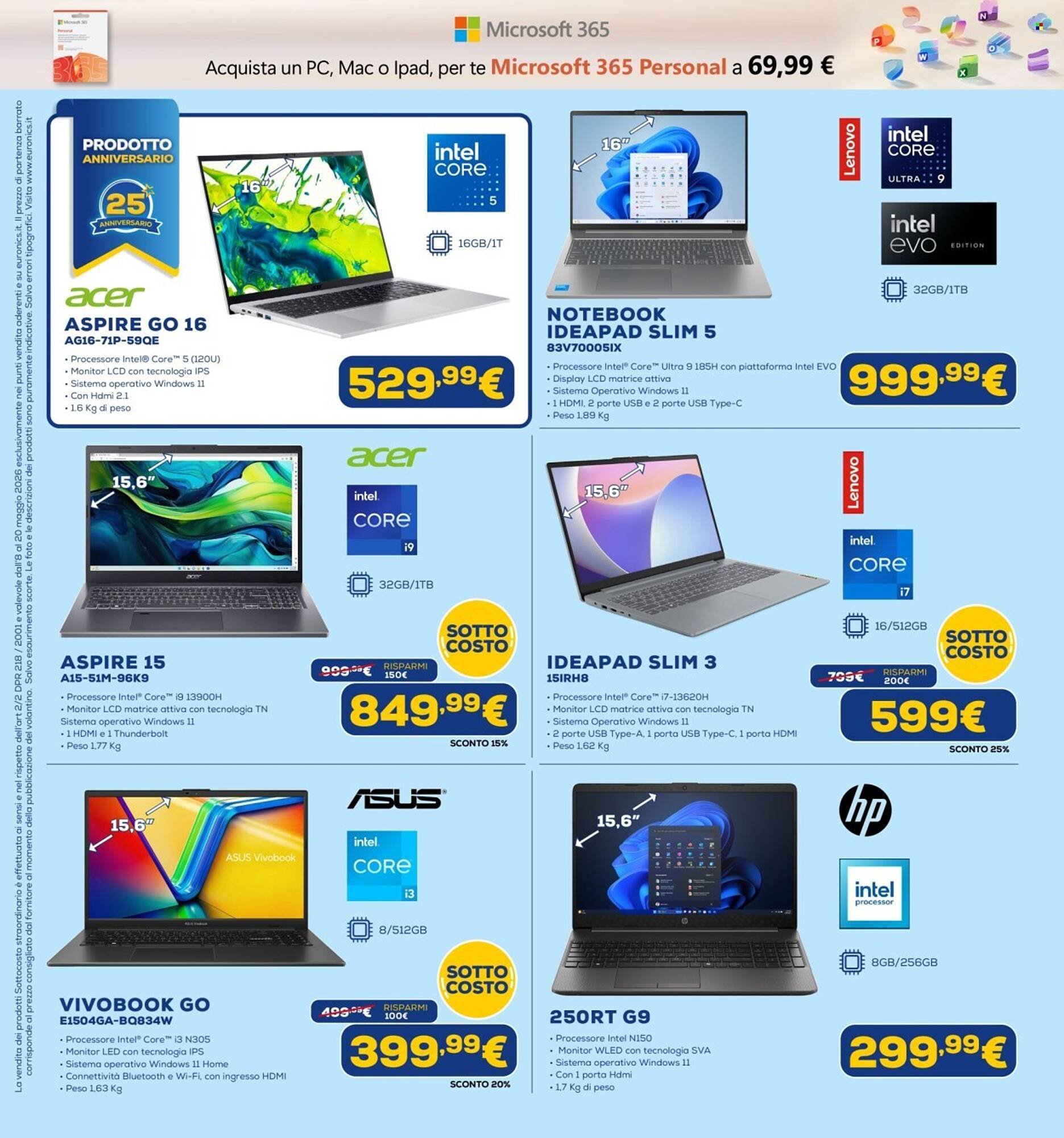 Volantino Euronics (2026-05-08 - 2026-05-20)