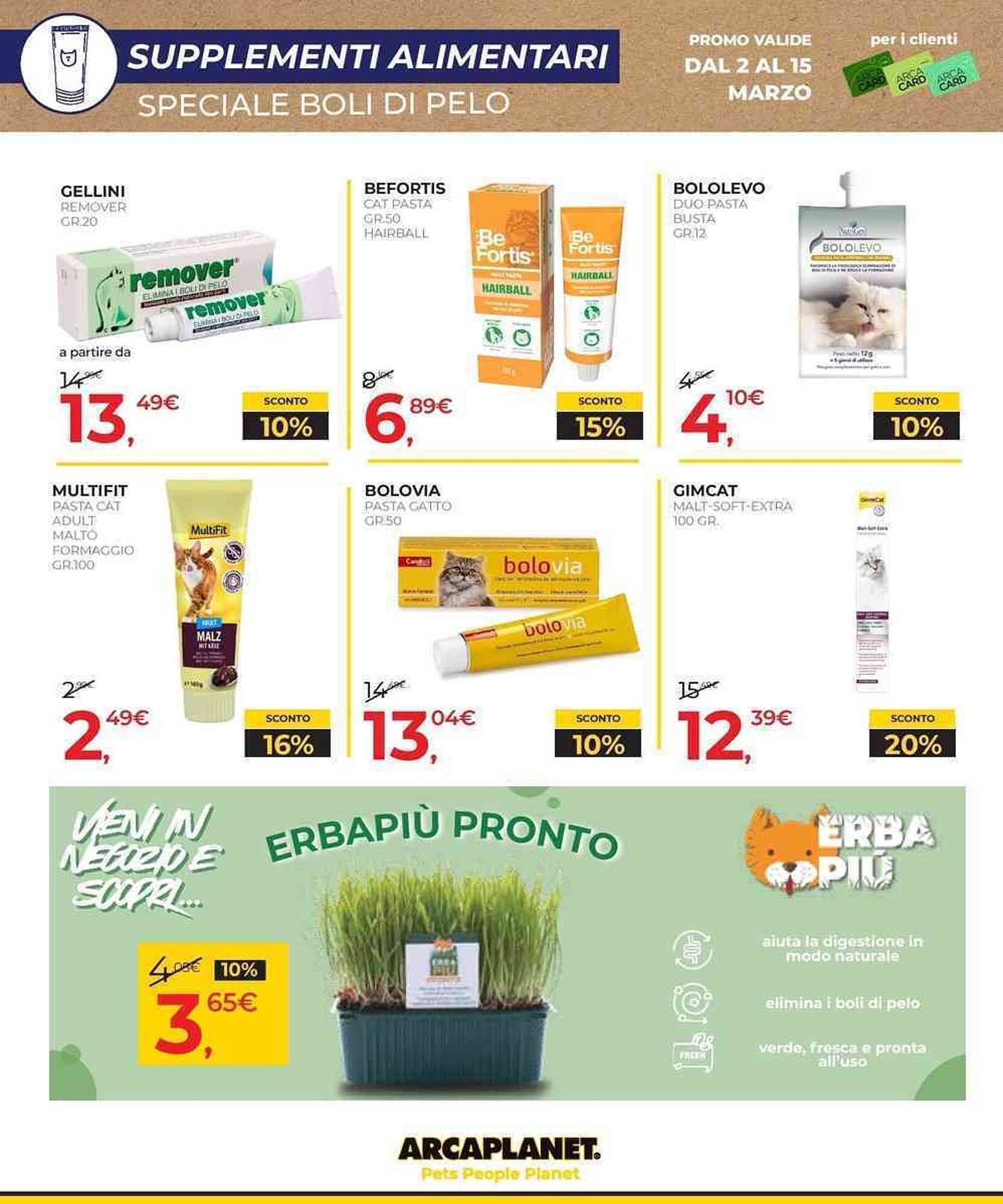 Volantino Arcaplanet (2026-03-02 - 2026-03-15)