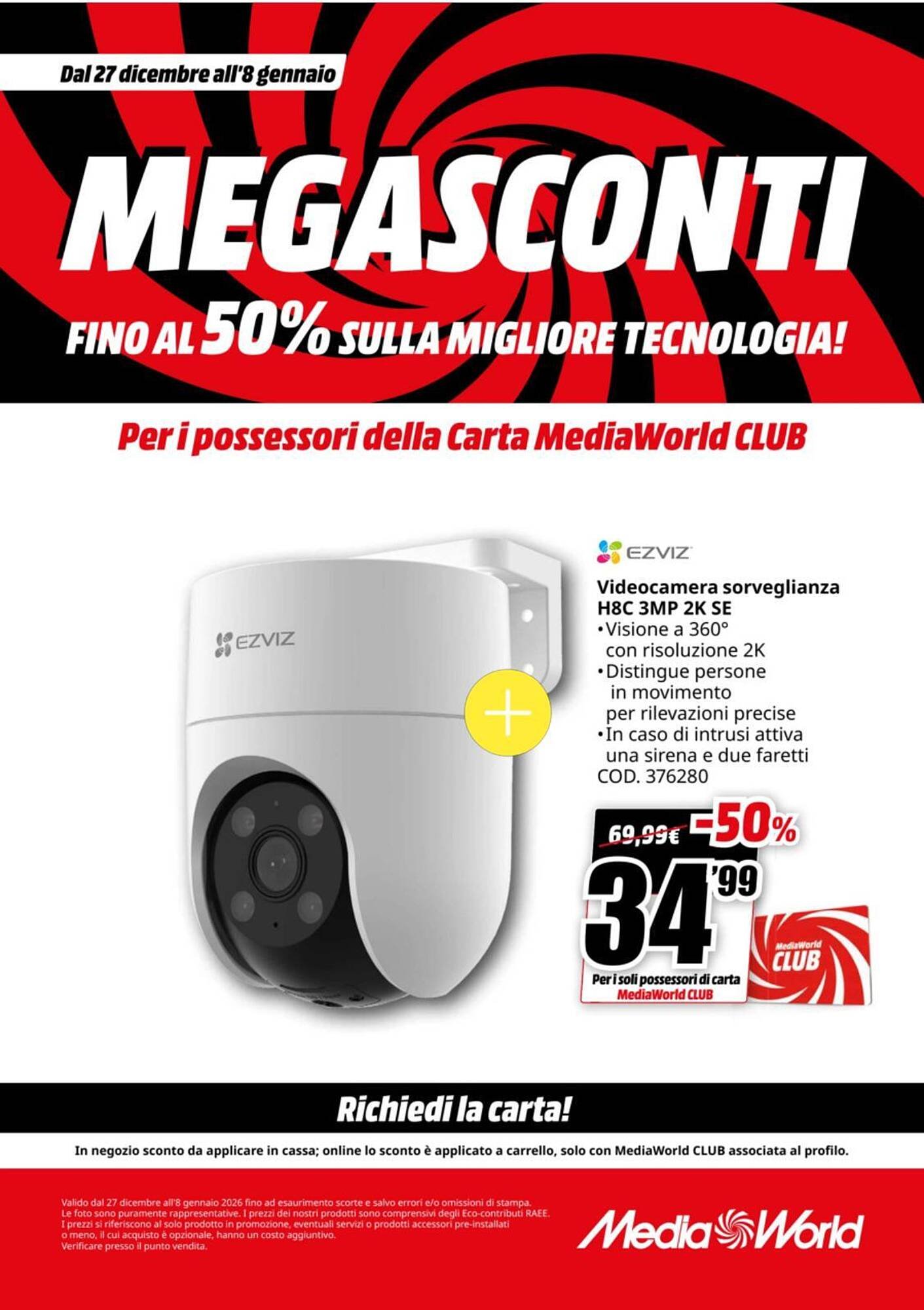 Volantino MediaWorld (2025-12-27 - 2026-01-08)