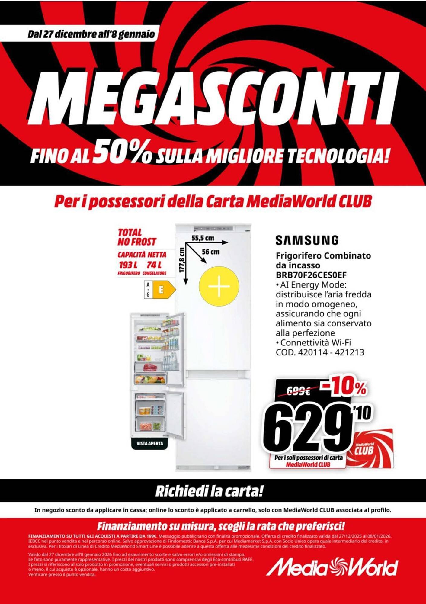 Volantino MediaWorld (2025-12-27 - 2026-01-08)