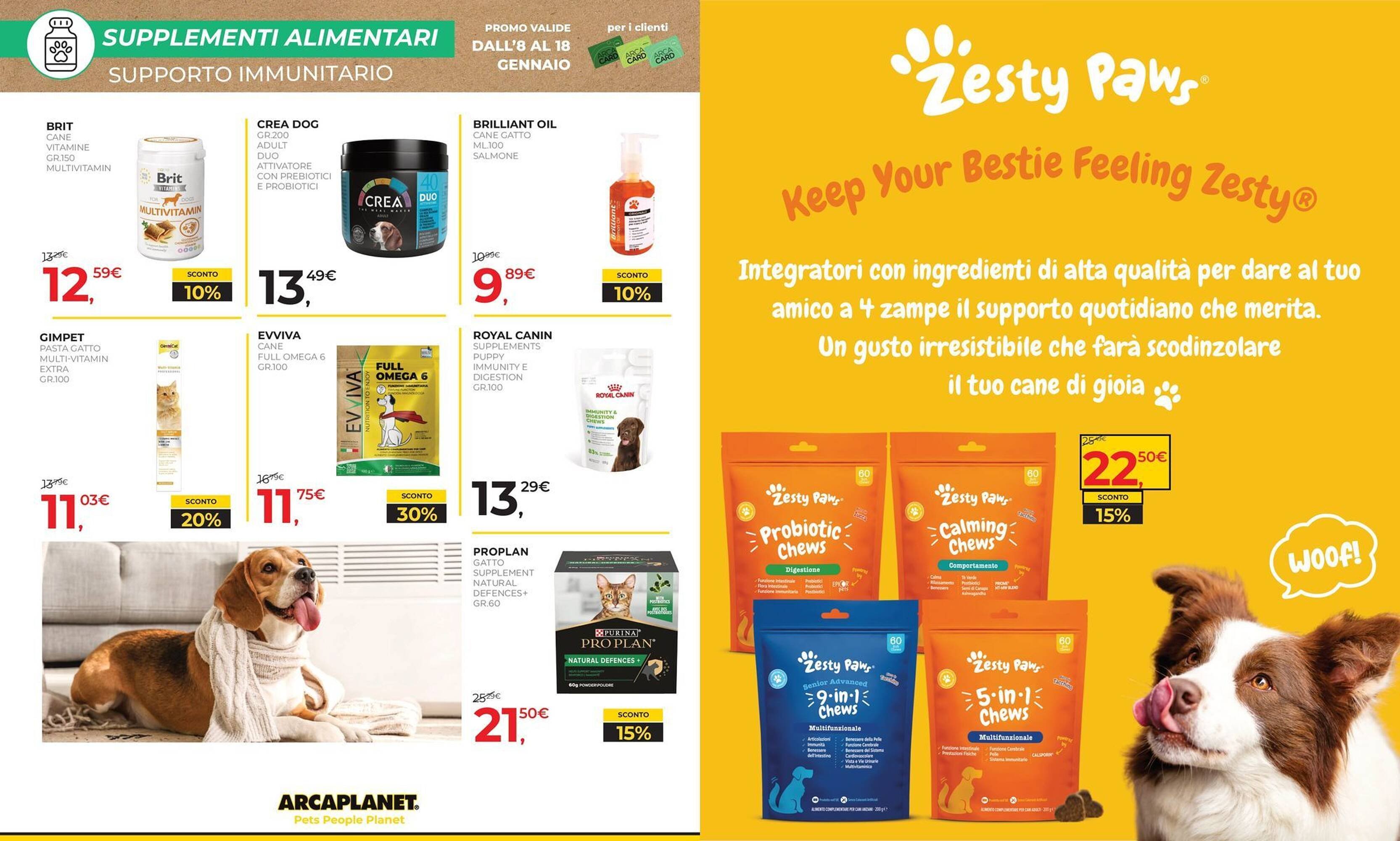 Volantino Arcaplanet (2026-01-08 - 2026-01-18)