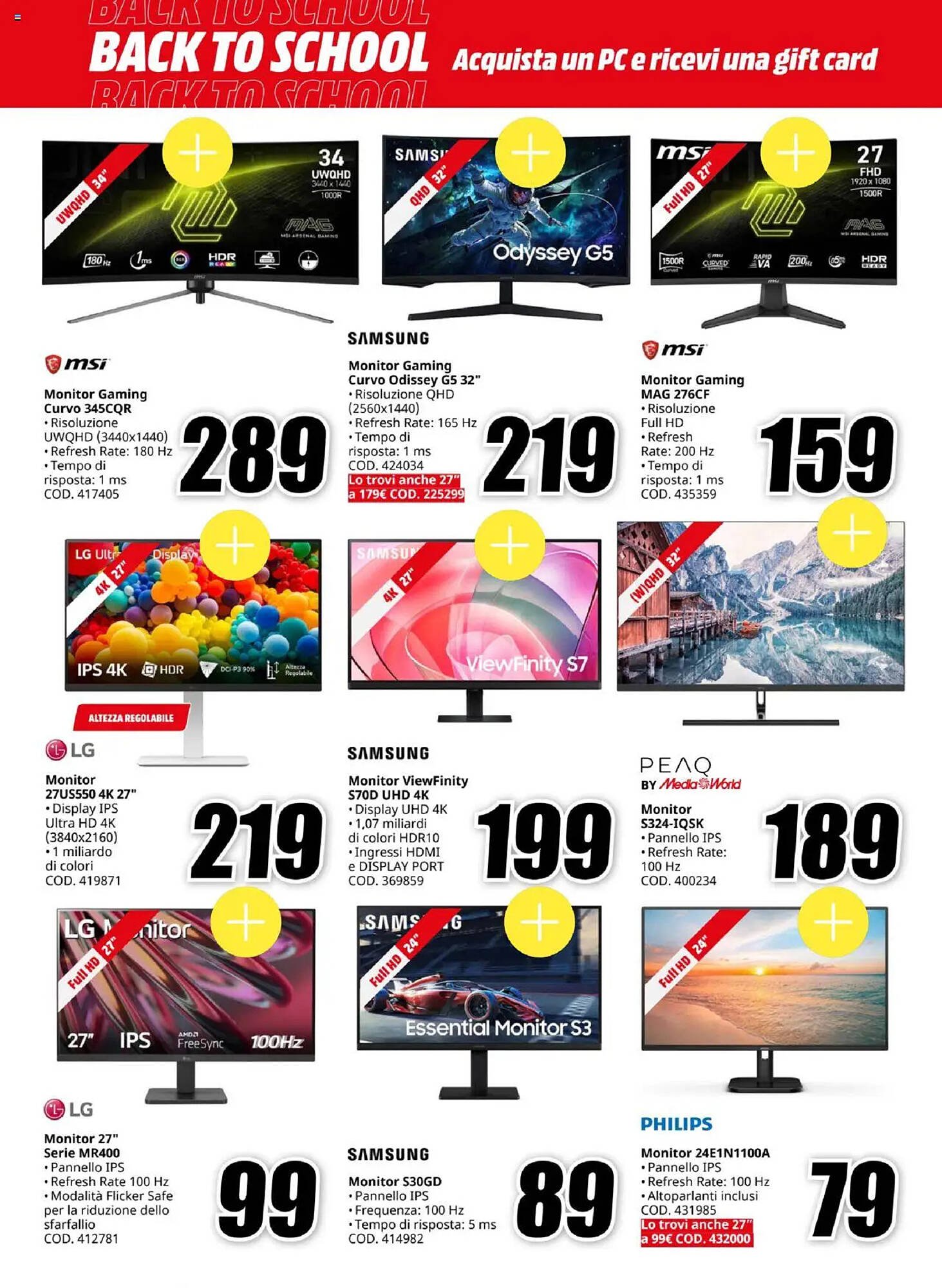 Volantino MediaWorld (2025-08-21 - 2025-08-31)