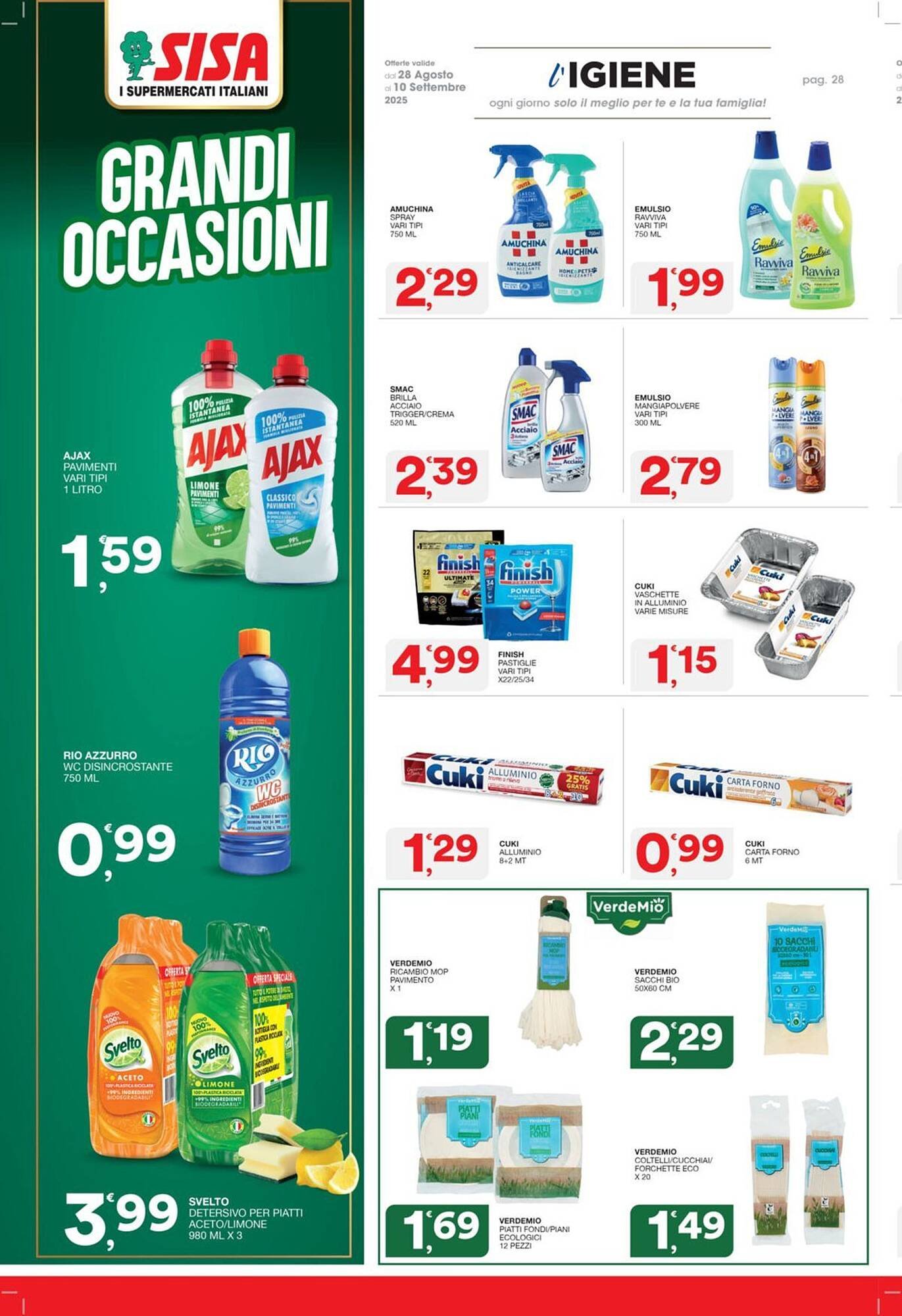 Volantino Sisa (2025-08-28 - 2025-09-24)