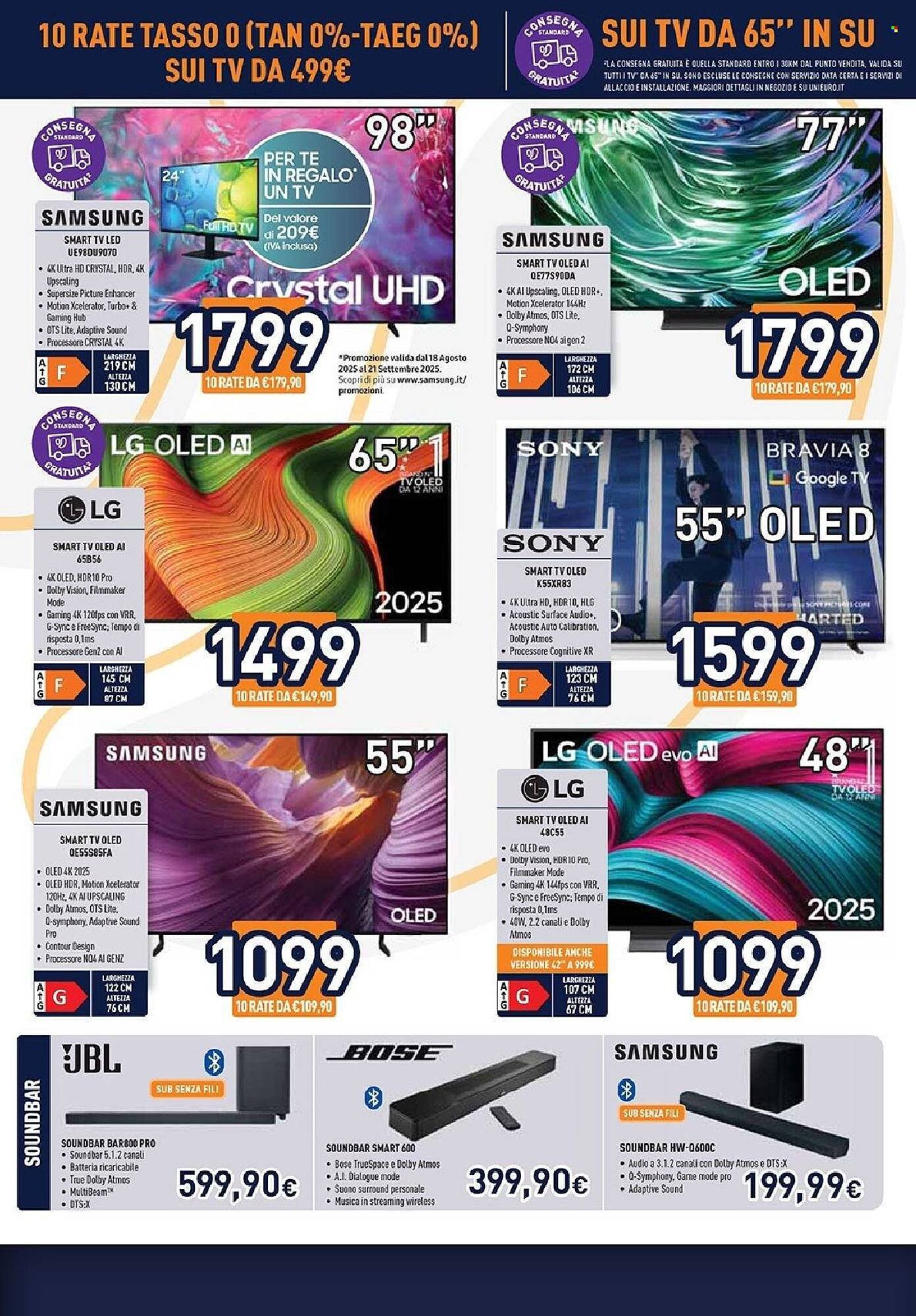 Volantino Unieuro (2025-09-05 - 2025-09-18)