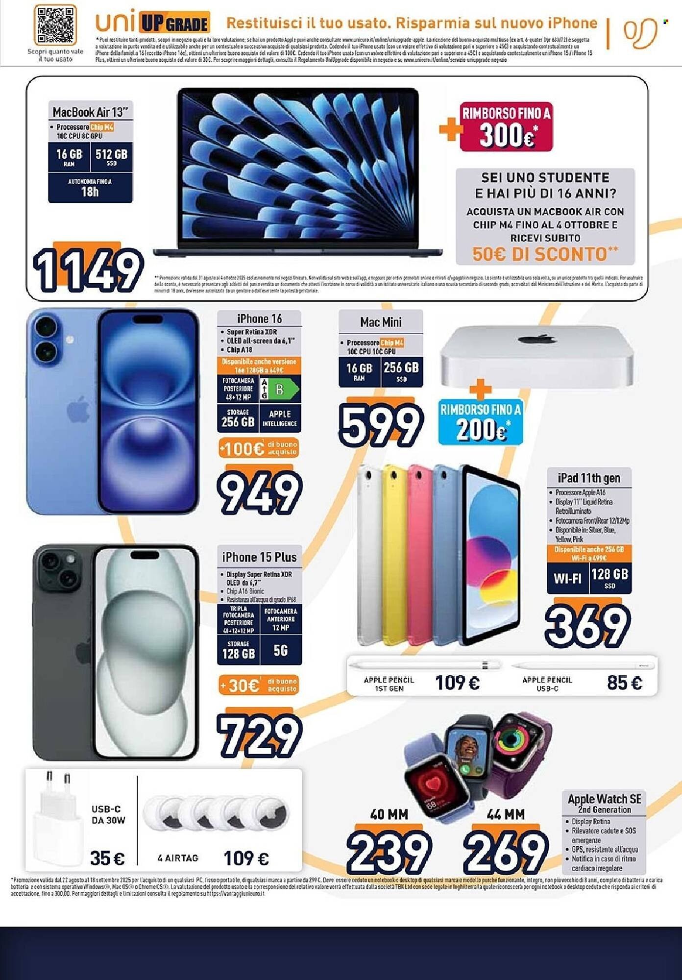 Volantino Unieuro (2025-09-05 - 2025-09-18)