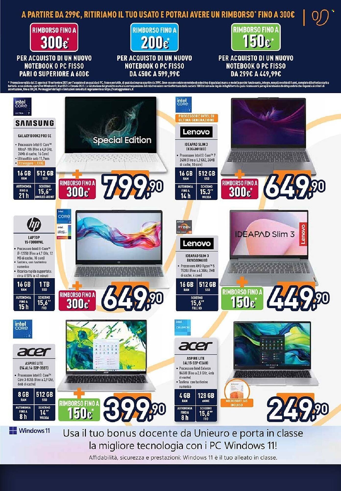 Volantino Unieuro (2025-09-05 - 2025-09-18)