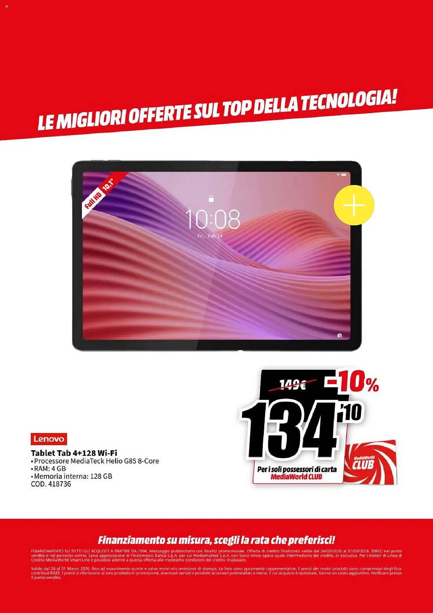 Volantino MediaWorld (2026-03-24 - 2026-03-31)