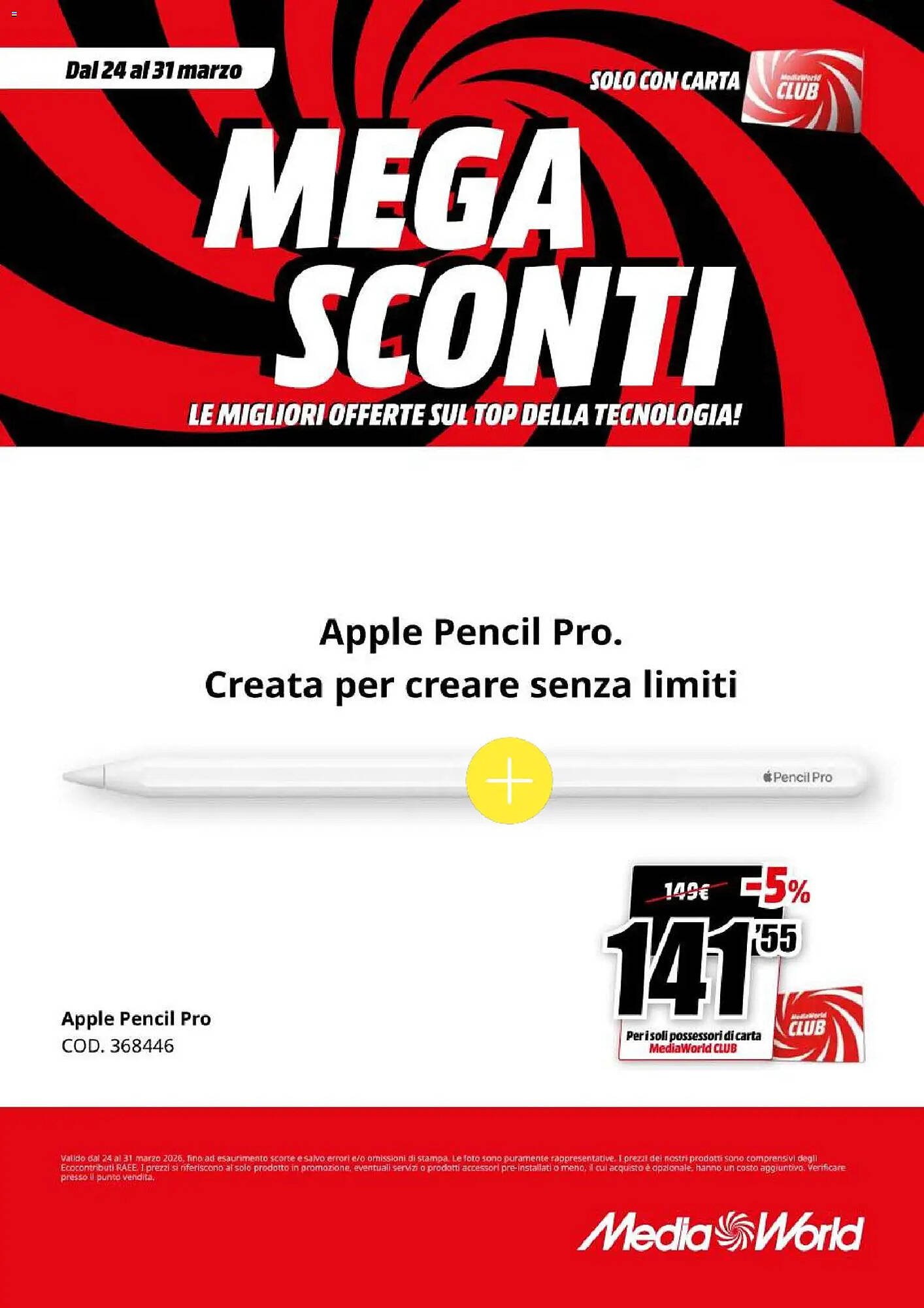 Volantino MediaWorld (2026-03-24 - 2026-03-31)