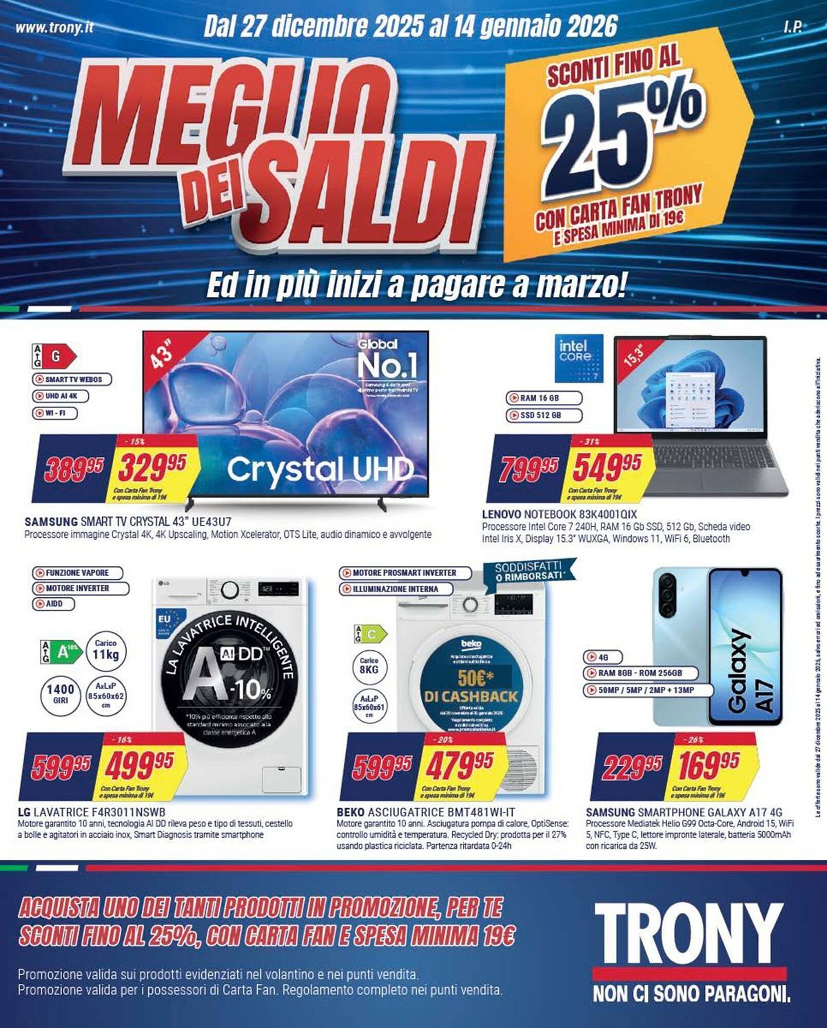 Volantino Trony (2025-12-27 - 2026-01-14)