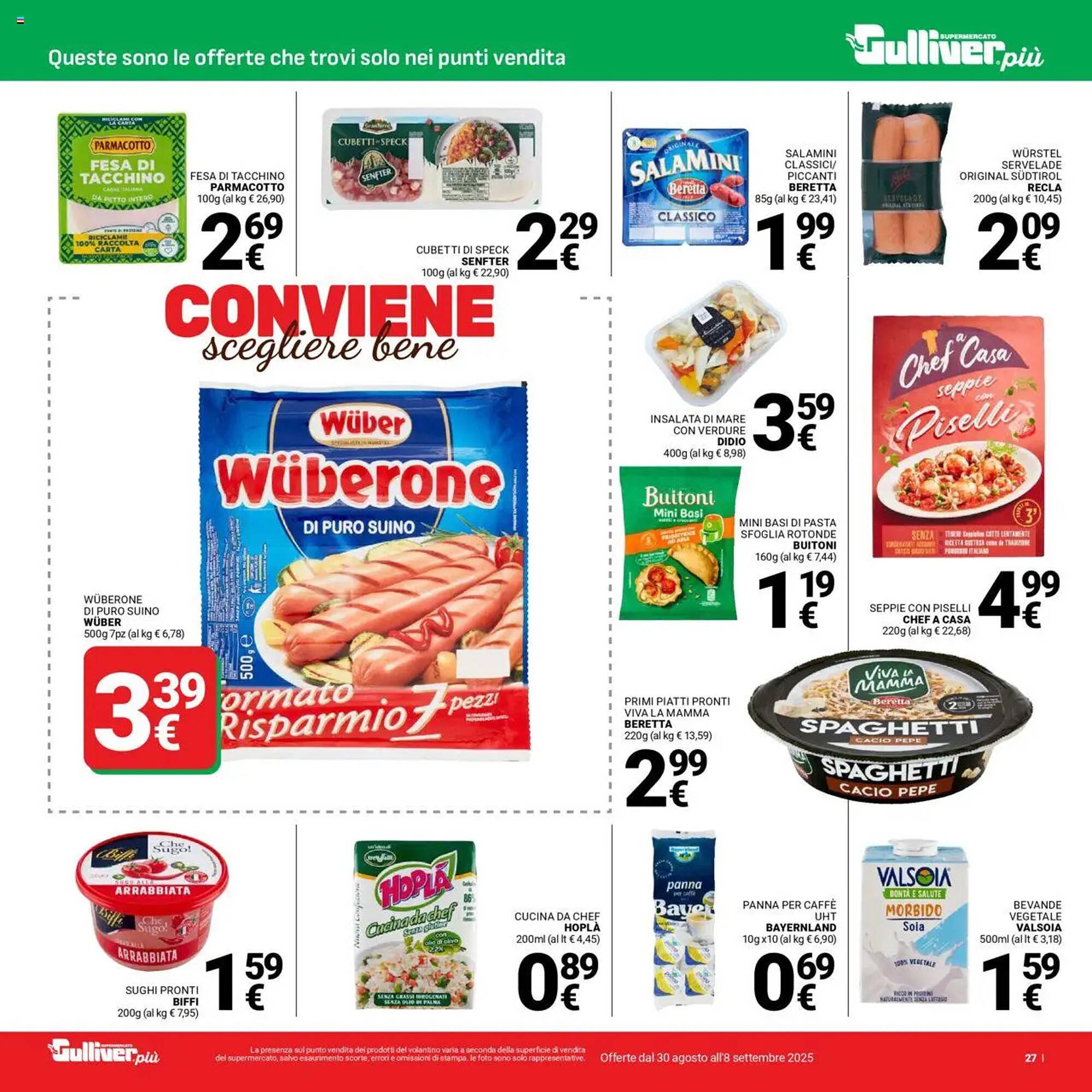 Volantino Supermercati Gulliver (2025-08-30 - 2025-09-08)