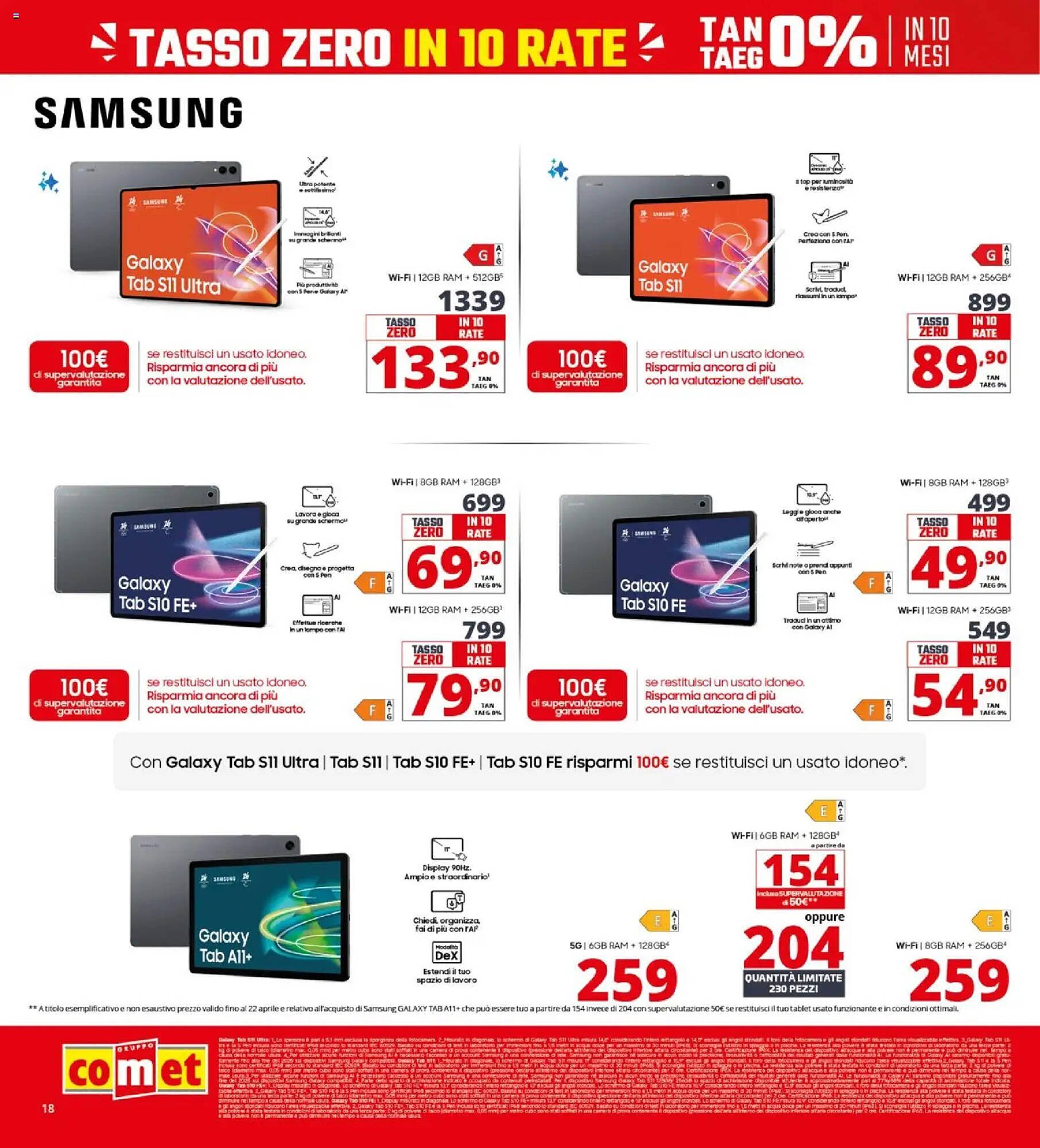 Volantino Comet (2026-04-09 - 2026-04-22)