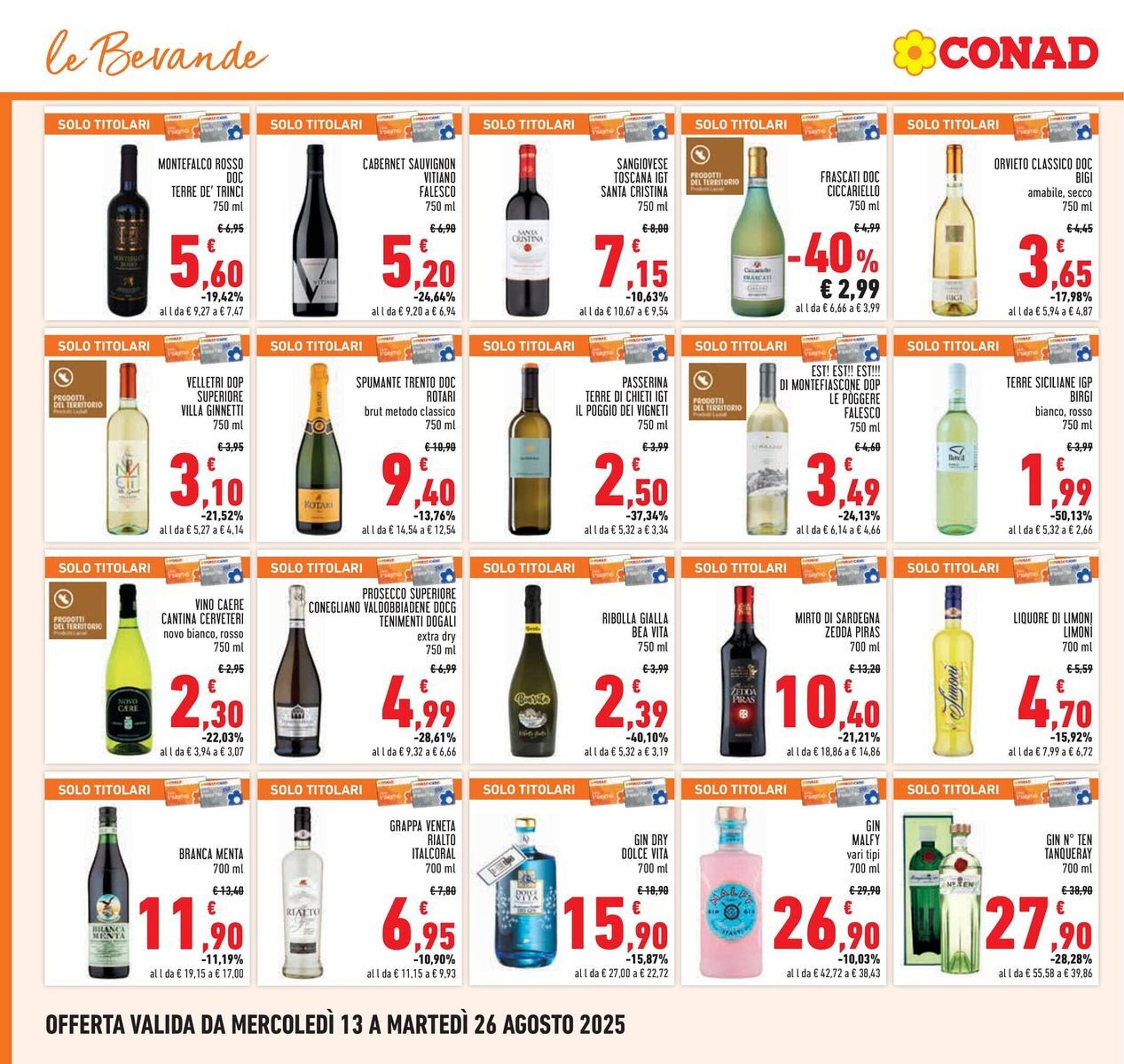 Volantino Conad (2025-08-13 - 2025-08-26)