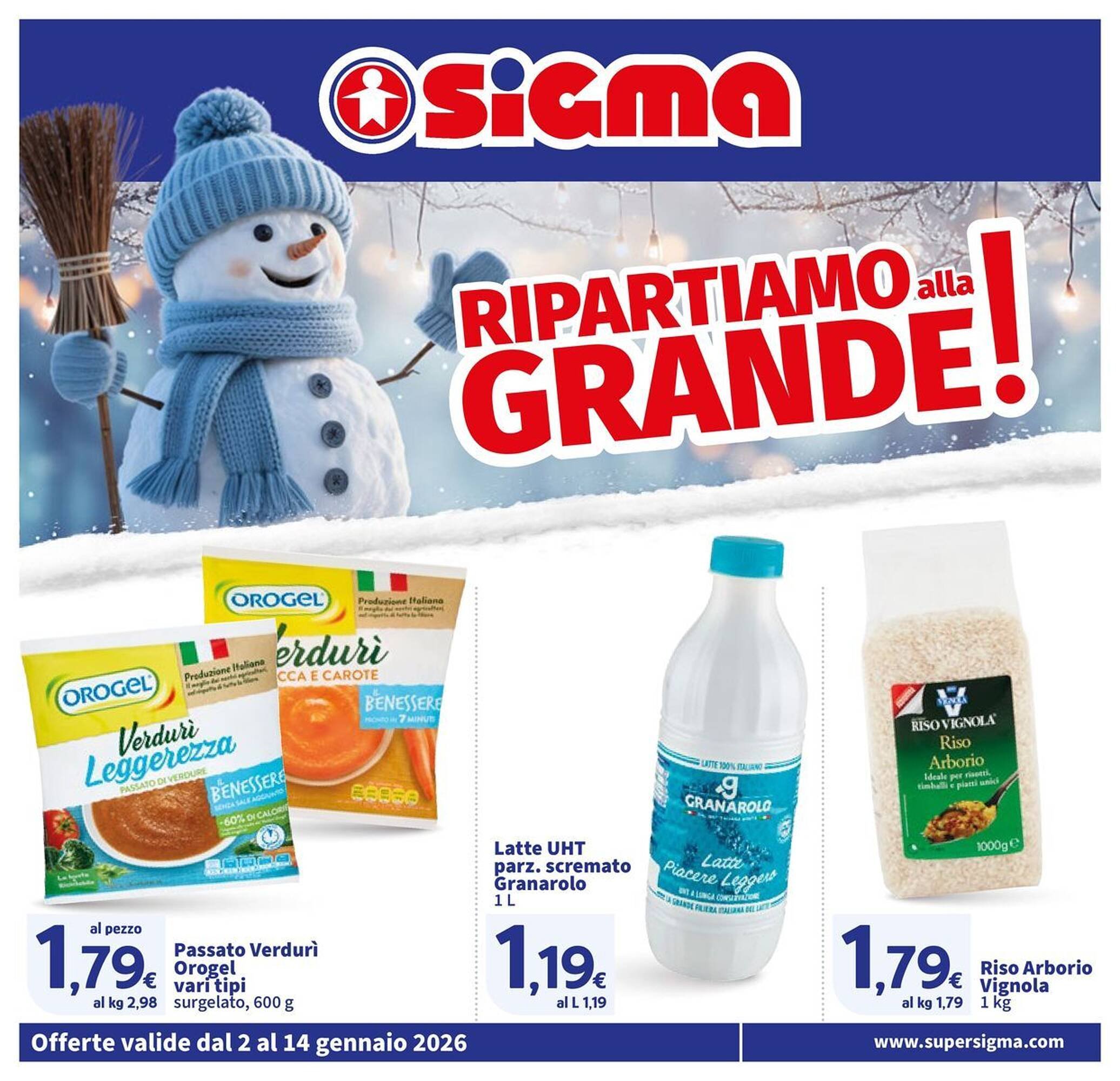 Volantino Sigma (2026-01-02 - 2026-01-14)