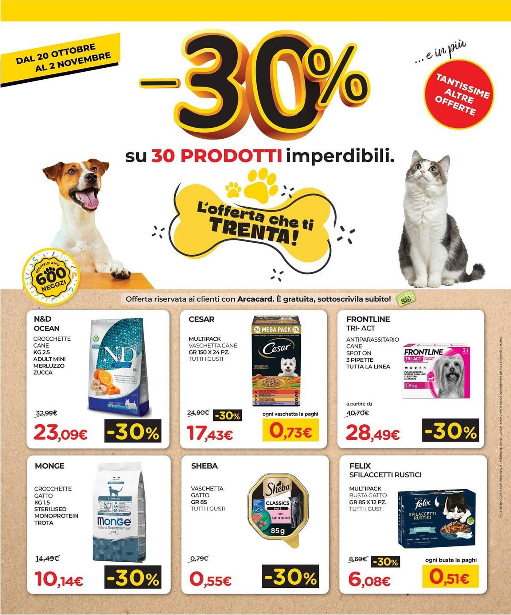 Volantino Arcaplanet (2025-10-20 - 2025-11-02)