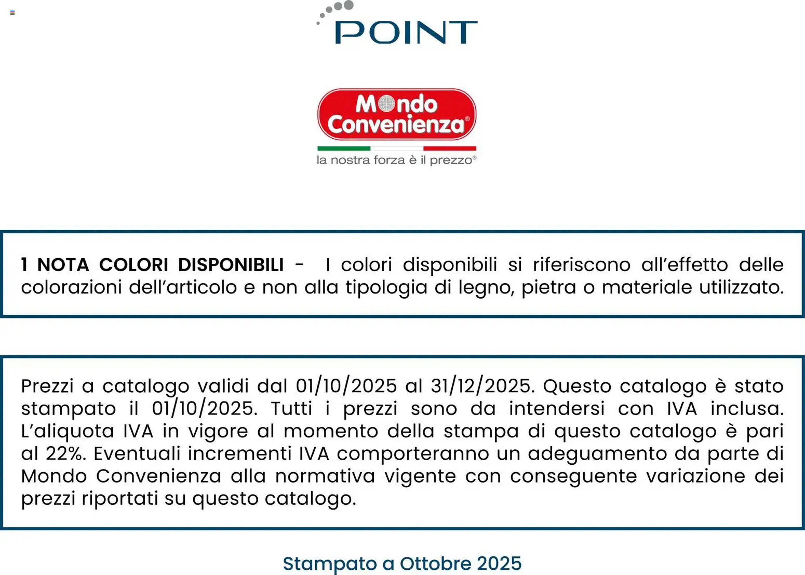 Volantino Mondo Convenienza (2025-10-28 - 2025-12-31)