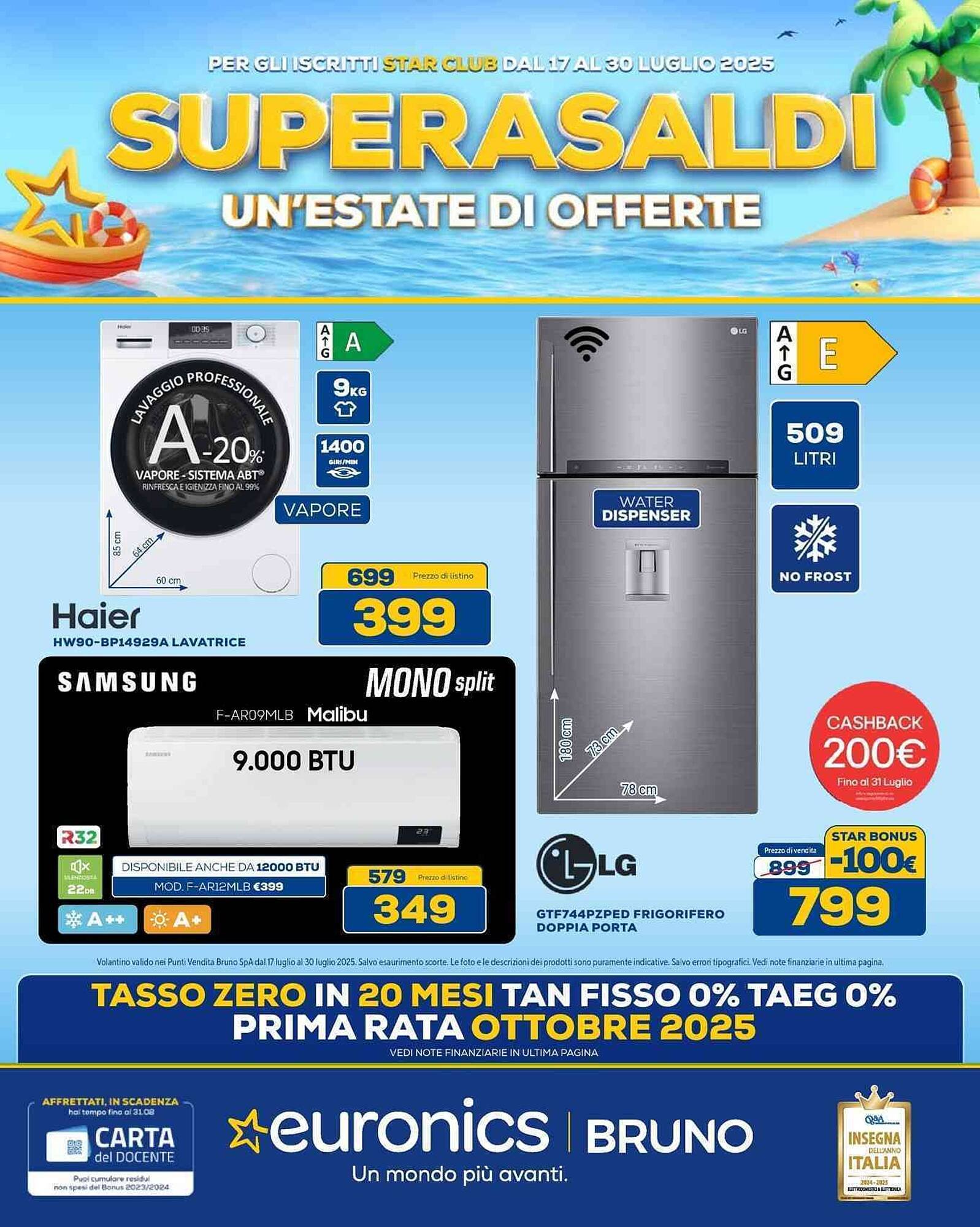 Volantino Euronics (2025-07-17 - 2025-07-30)
