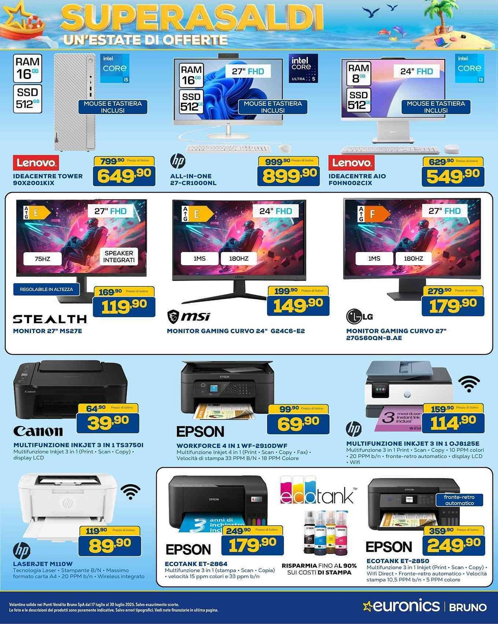 Volantino Euronics (2025-07-17 - 2025-07-30)