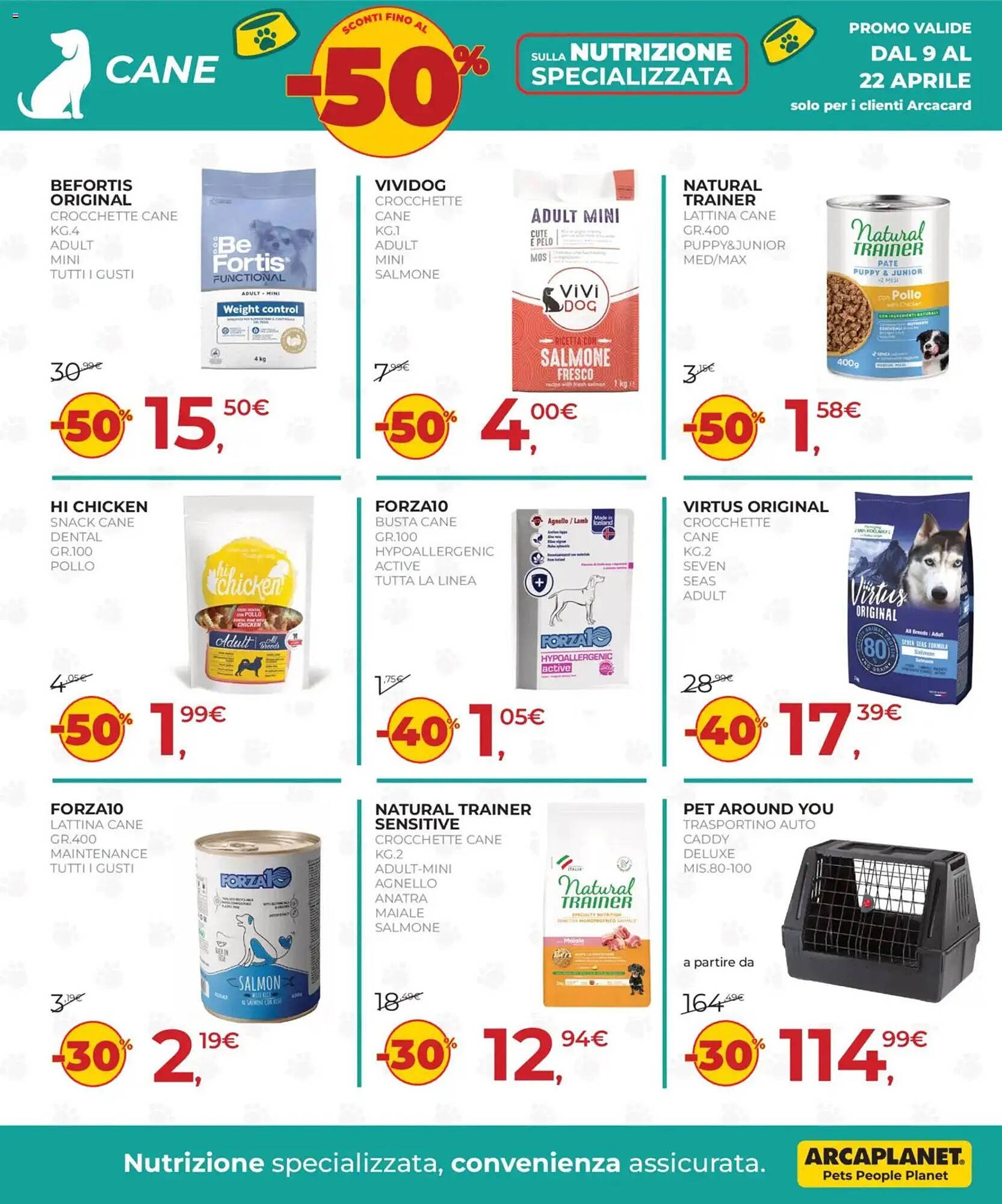 Volantino Arcaplanet (2026-04-09 - 2026-04-22)