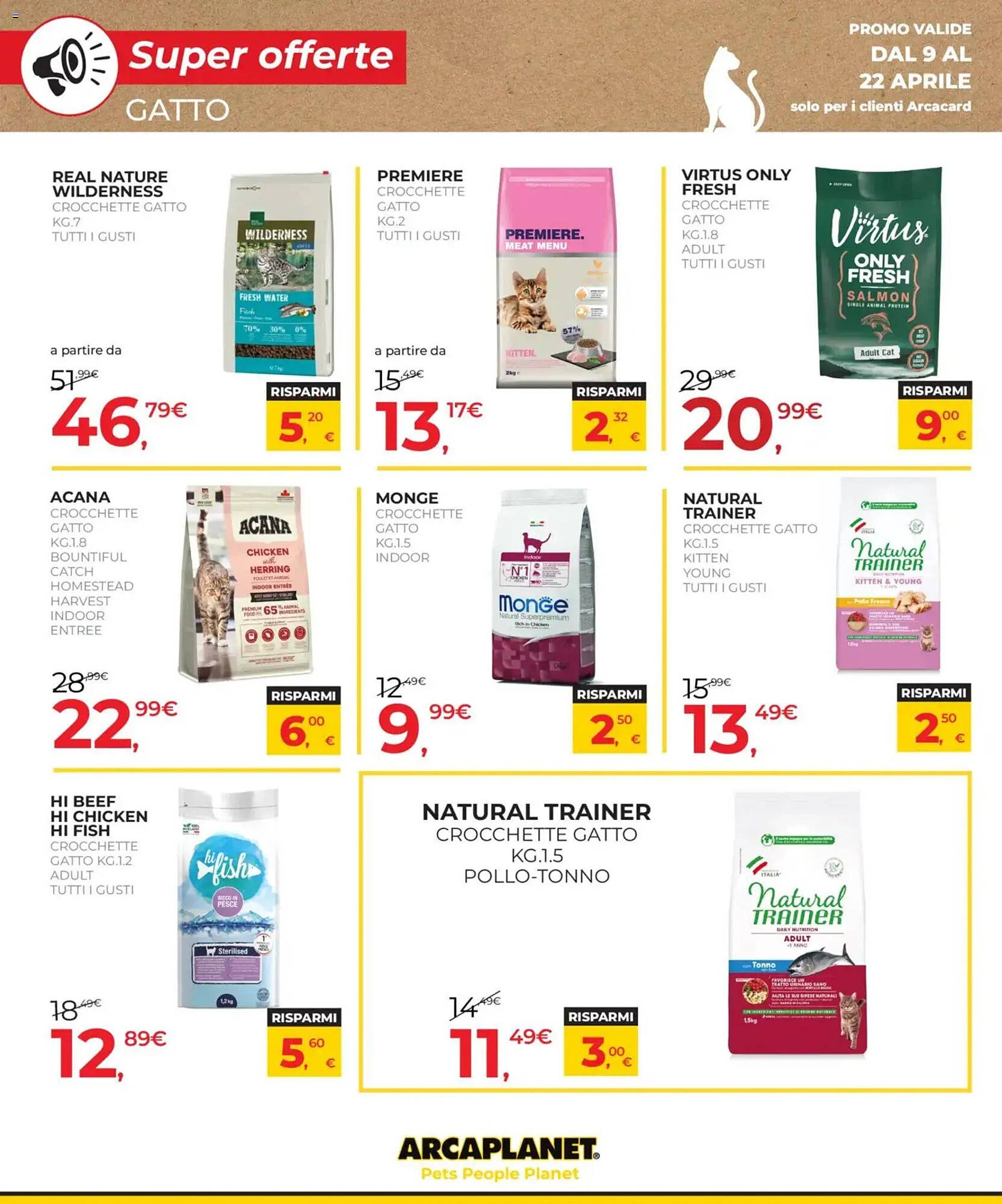 Volantino Arcaplanet (2026-04-09 - 2026-04-22)