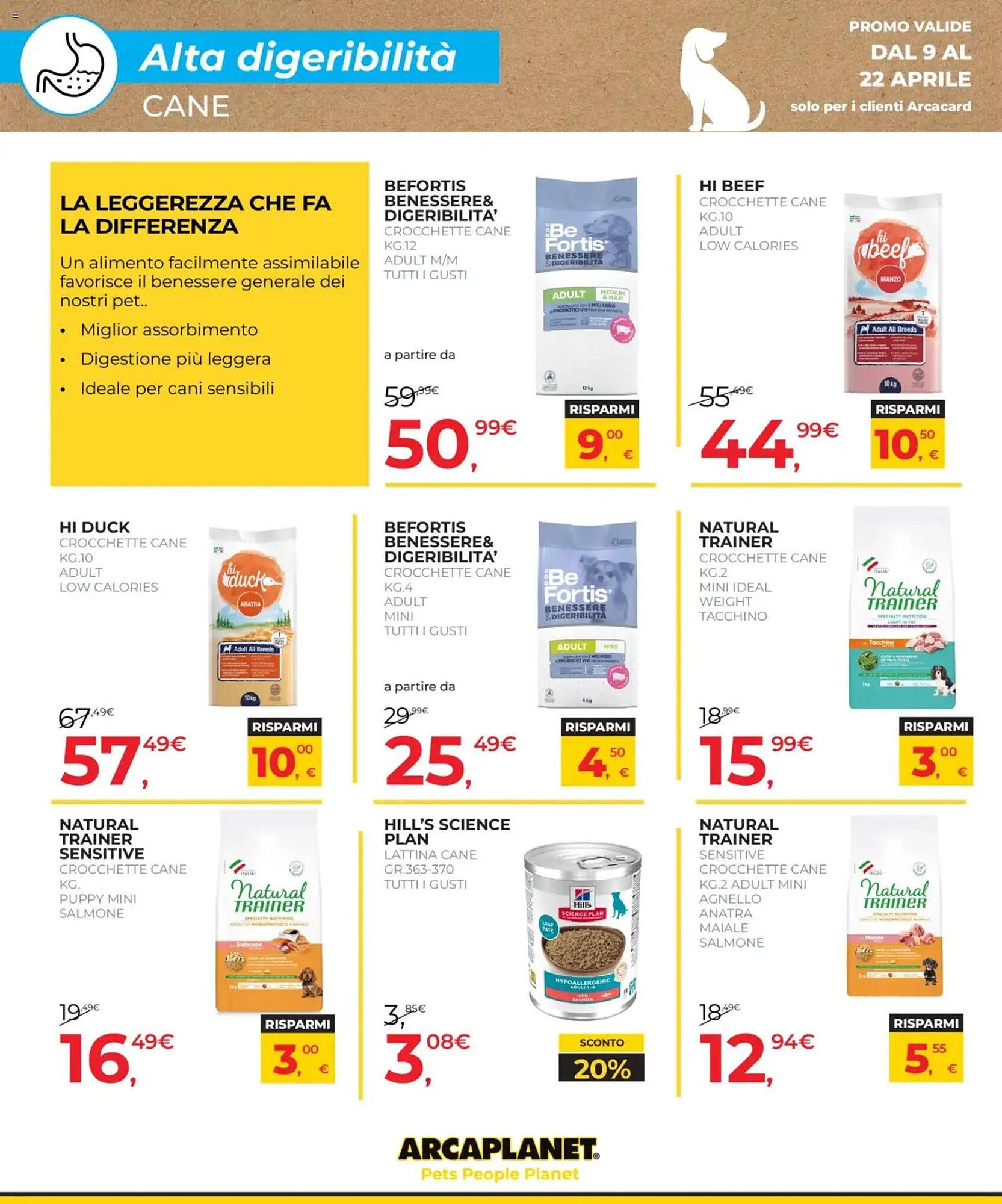 Volantino Arcaplanet (2026-04-09 - 2026-04-22)