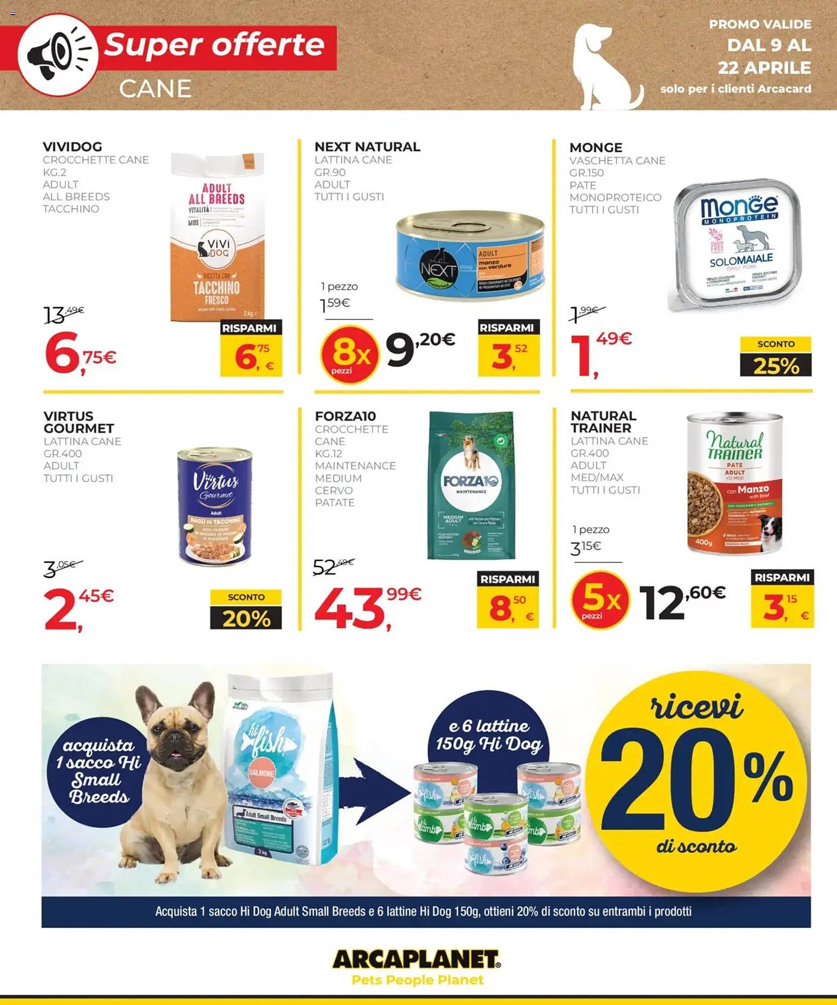 Volantino Arcaplanet (2026-04-09 - 2026-04-22)